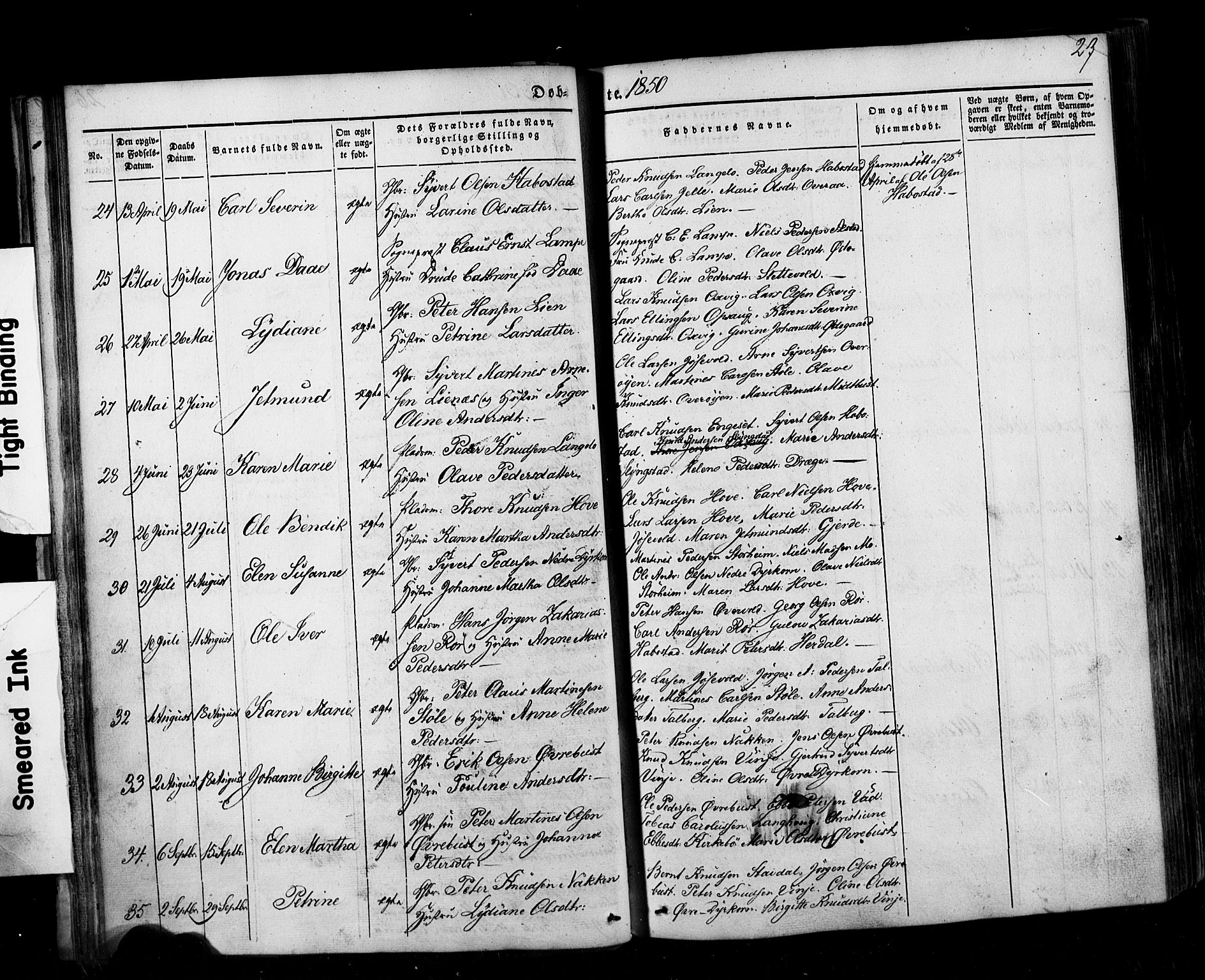 Ministerialprotokoller, klokkerbøker og fødselsregistre - Møre og Romsdal, AV/SAT-A-1454/520/L0275: Parish register (official) no. 520A05, 1844-1881, p. 27