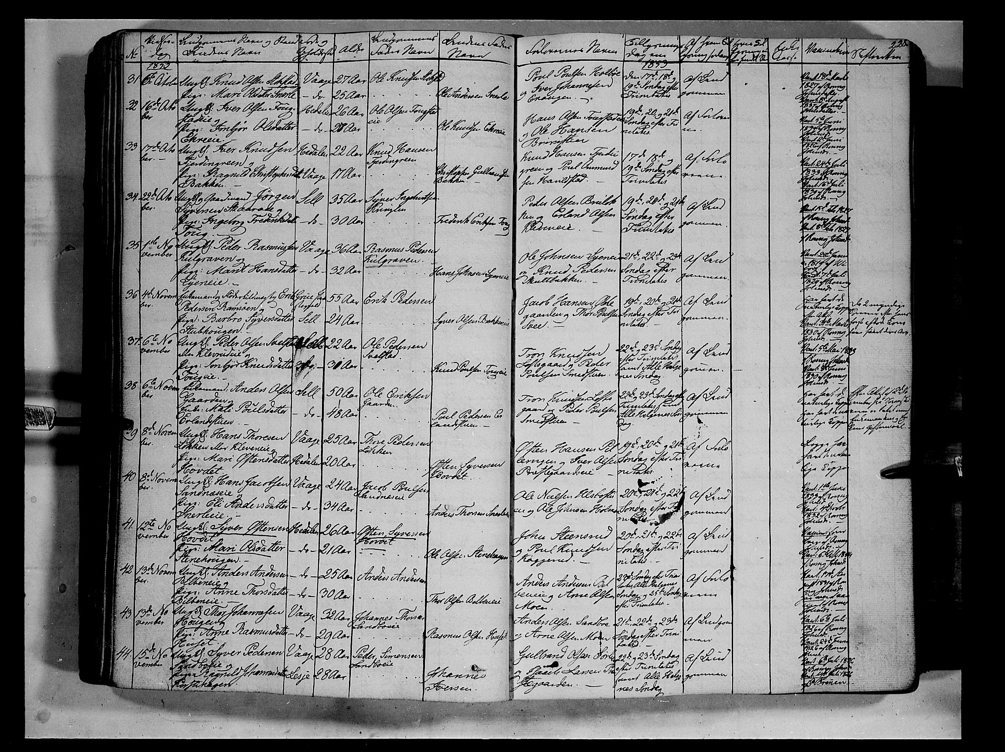 Vågå prestekontor, SAH/PREST-076/H/Ha/Haa/L0005: Parish register (official) no. 5 /1, 1842-1856, p. 228