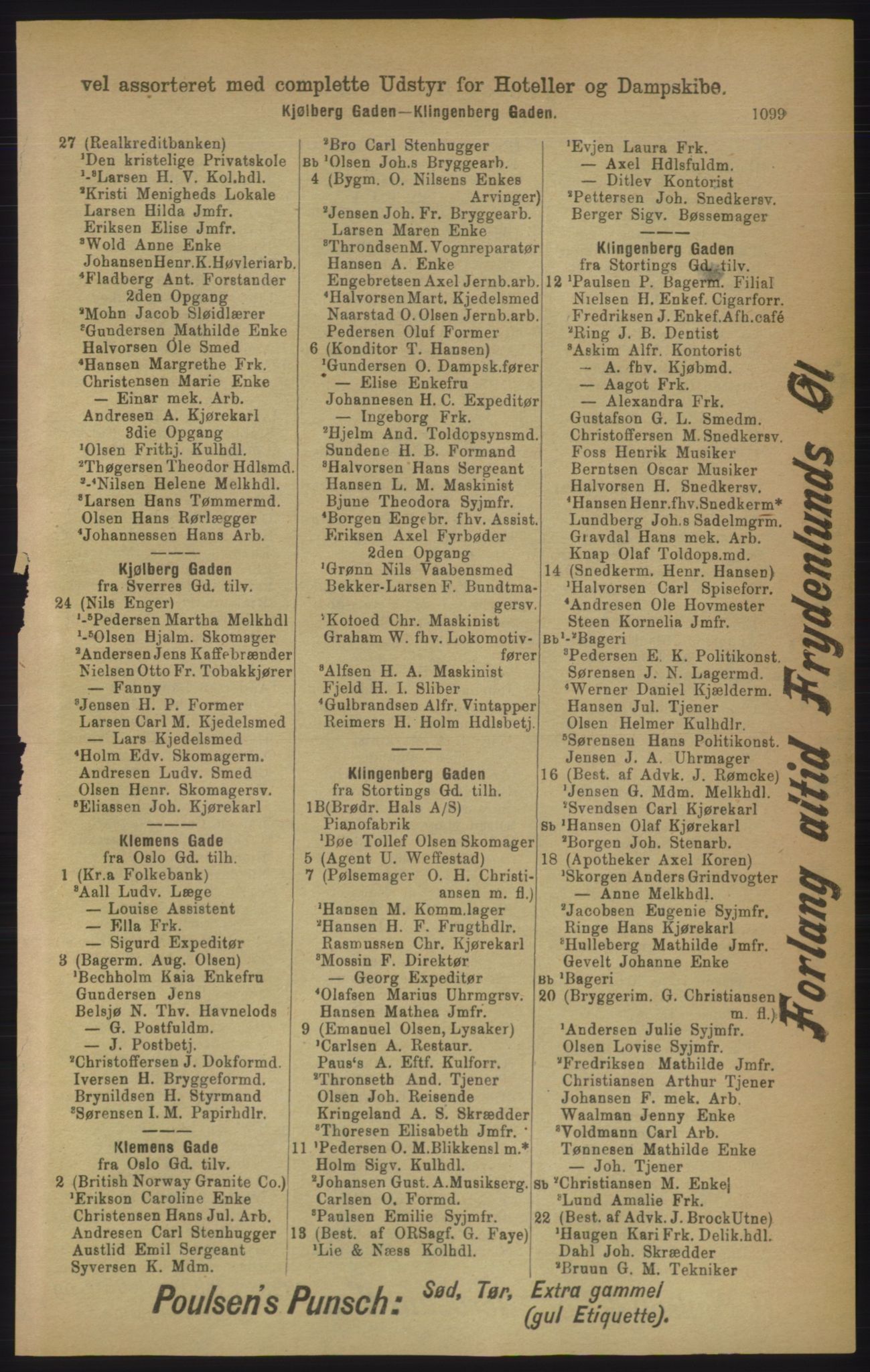 Kristiania/Oslo adressebok, PUBL/-, 1906, p. 1099