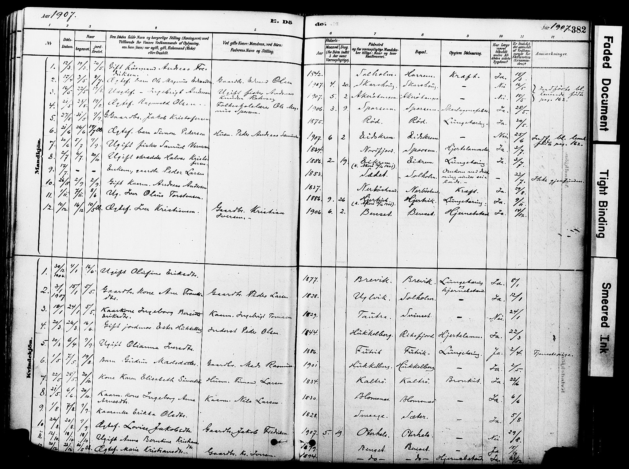 Ministerialprotokoller, klokkerbøker og fødselsregistre - Møre og Romsdal, SAT/A-1454/560/L0721: Parish register (official) no. 560A05, 1878-1917, p. 382
