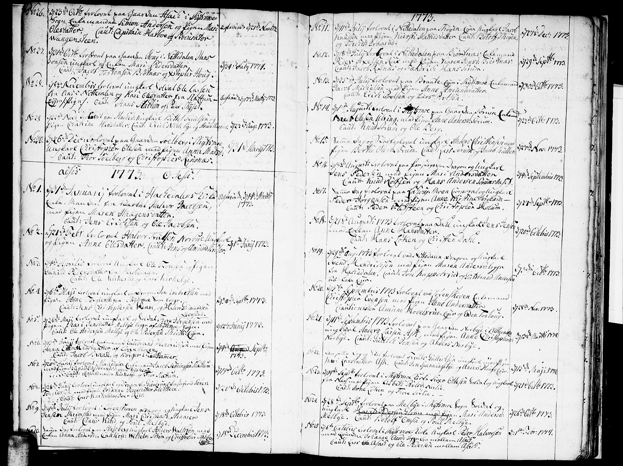 Skedsmo prestekontor Kirkebøker, AV/SAO-A-10033a/F/Fa/L0006: Parish register (official) no. I 6, 1767-1807