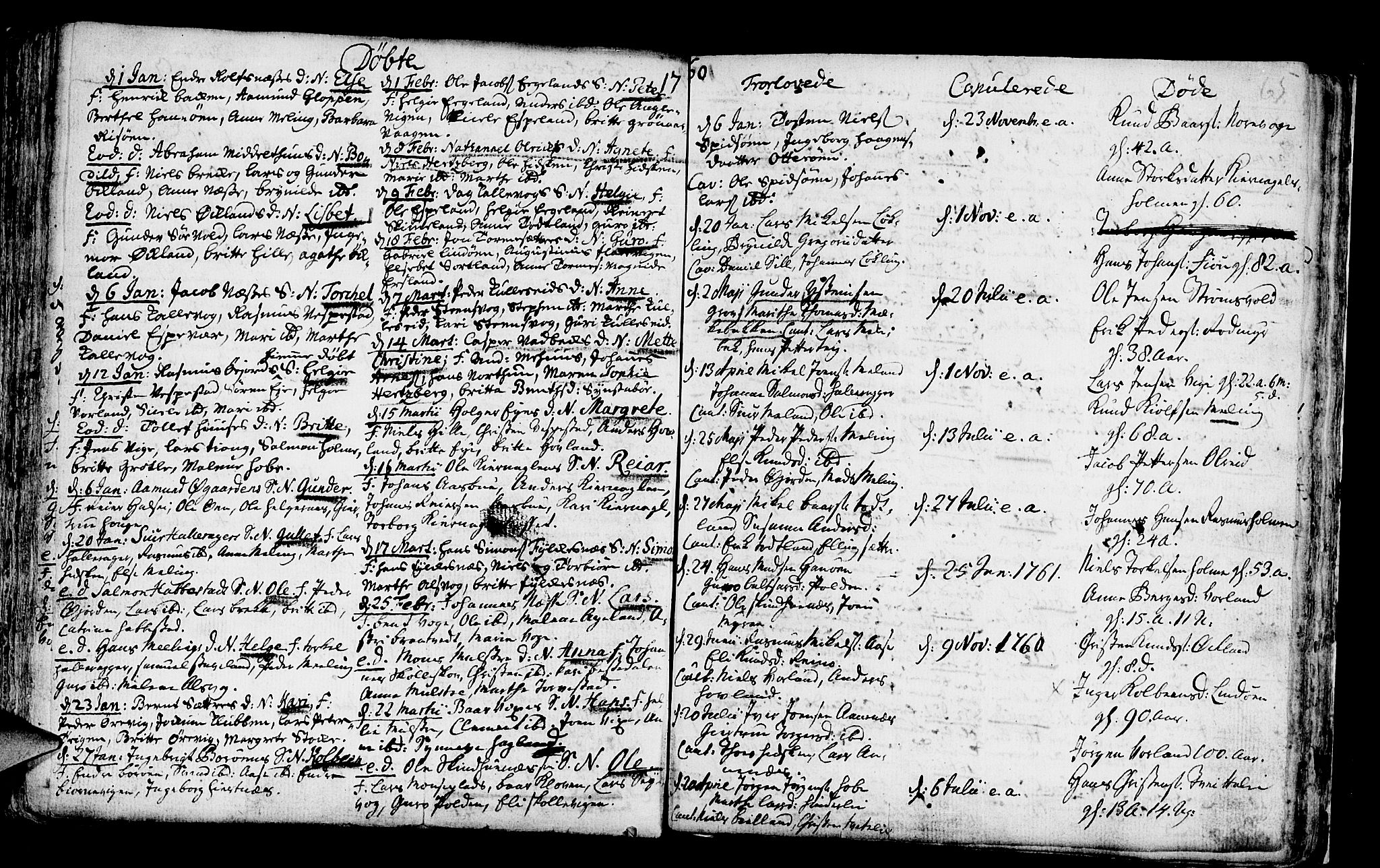 Finnås sokneprestembete, AV/SAB-A-99925/H/Ha/Haa/Haaa/L0002: Parish register (official) no. A 2, 1744-1764, p. 65