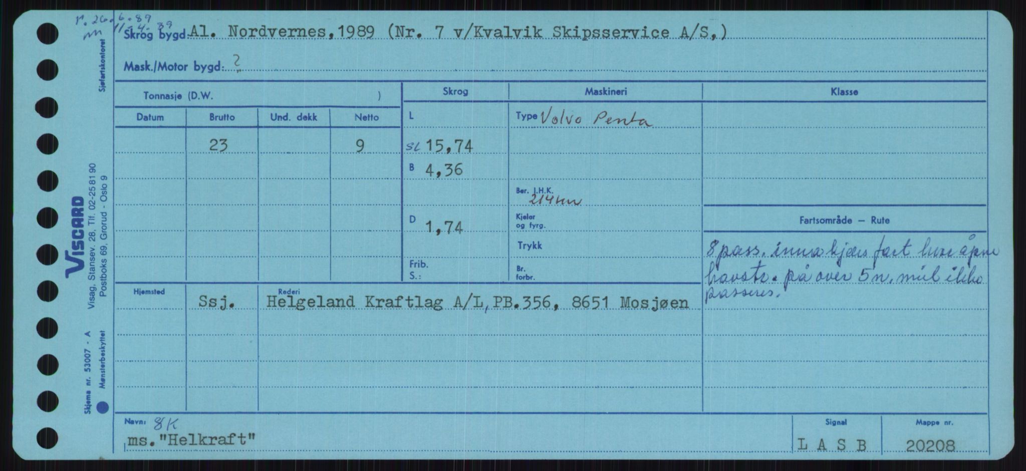 Sjøfartsdirektoratet med forløpere, Skipsmålingen, RA/S-1627/H/Ha/L0002/0002: Fartøy, Eik-Hill / Fartøy, G-Hill, p. 813