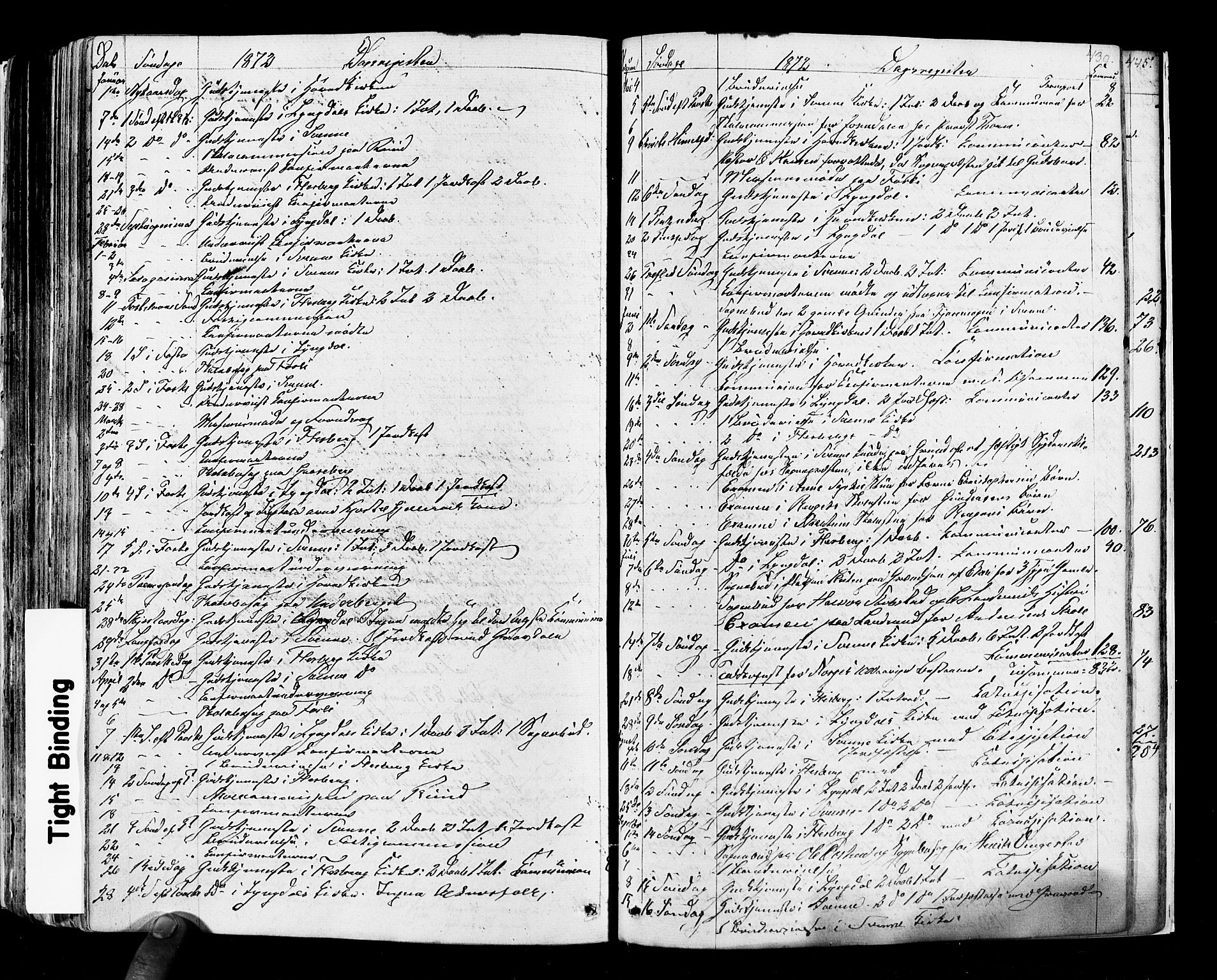 Flesberg kirkebøker, SAKO/A-18/F/Fa/L0007: Parish register (official) no. I 7, 1861-1878, p. 439