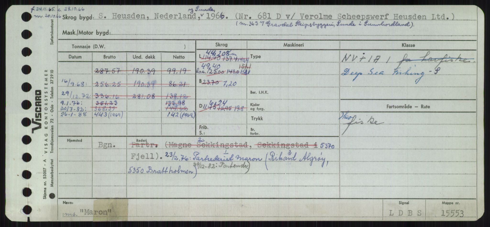 Sjøfartsdirektoratet med forløpere, Skipsmålingen, RA/S-1627/H/Ha/L0003/0002: Fartøy, Hilm-Mar / Fartøy, Kom-Mar, p. 947