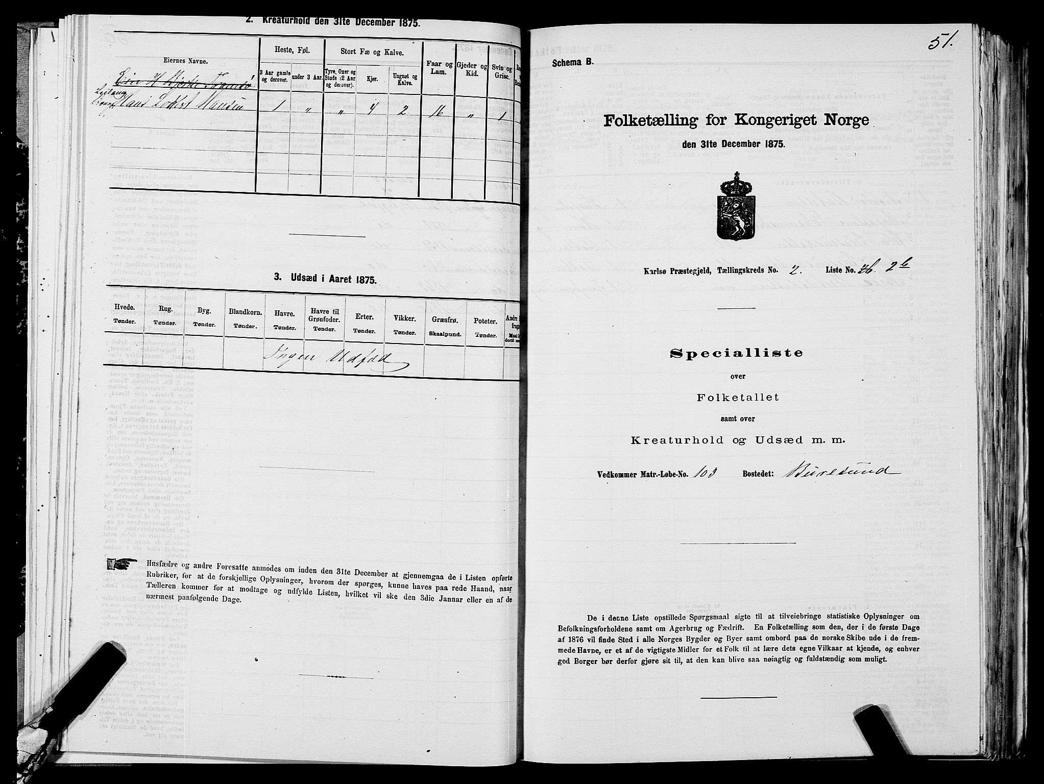 SATØ, 1875 census for 1936P Karlsøy, 1875, p. 2051