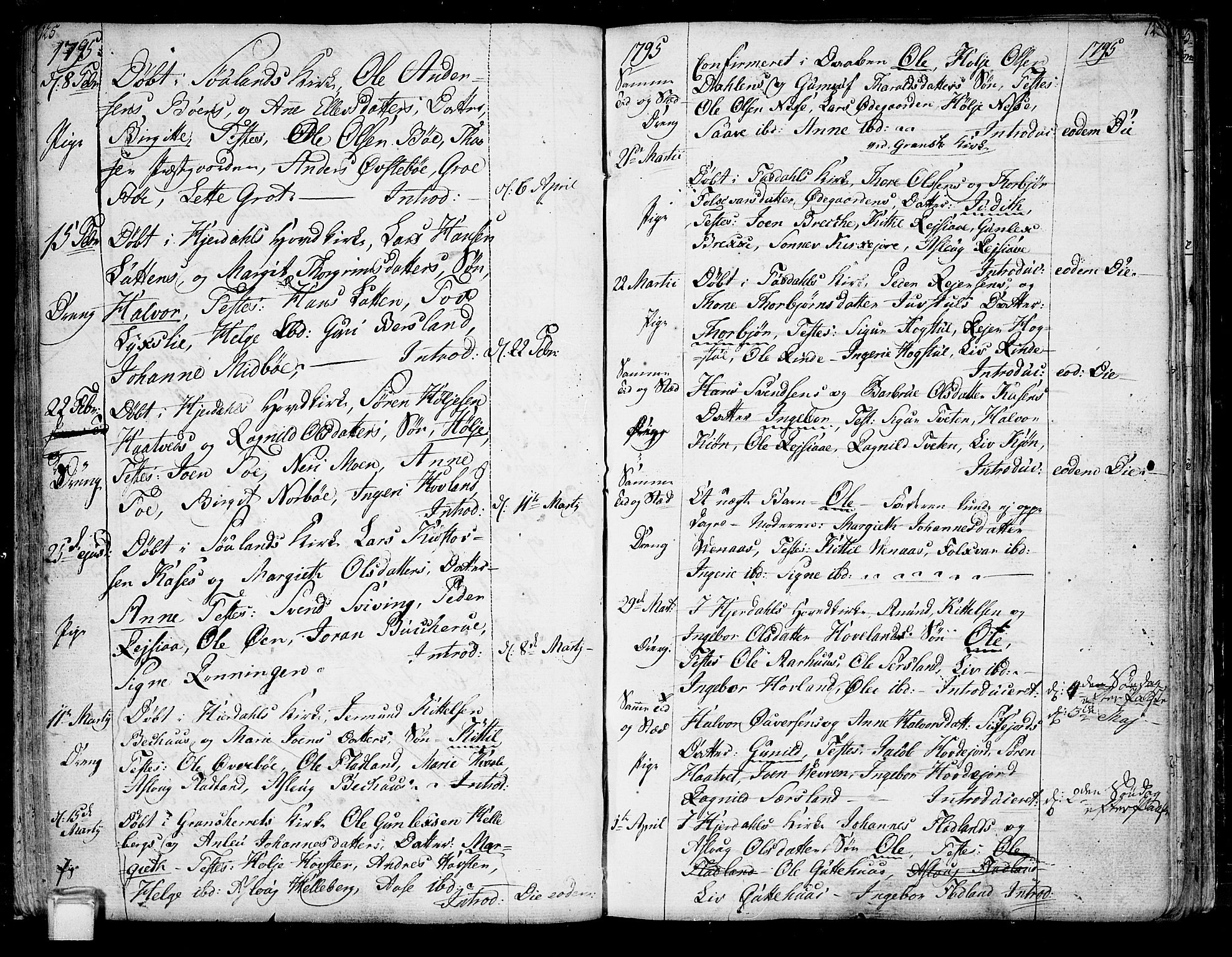 Hjartdal kirkebøker, SAKO/A-270/F/Fa/L0005: Parish register (official) no. I 5, 1776-1801, p. 125-126
