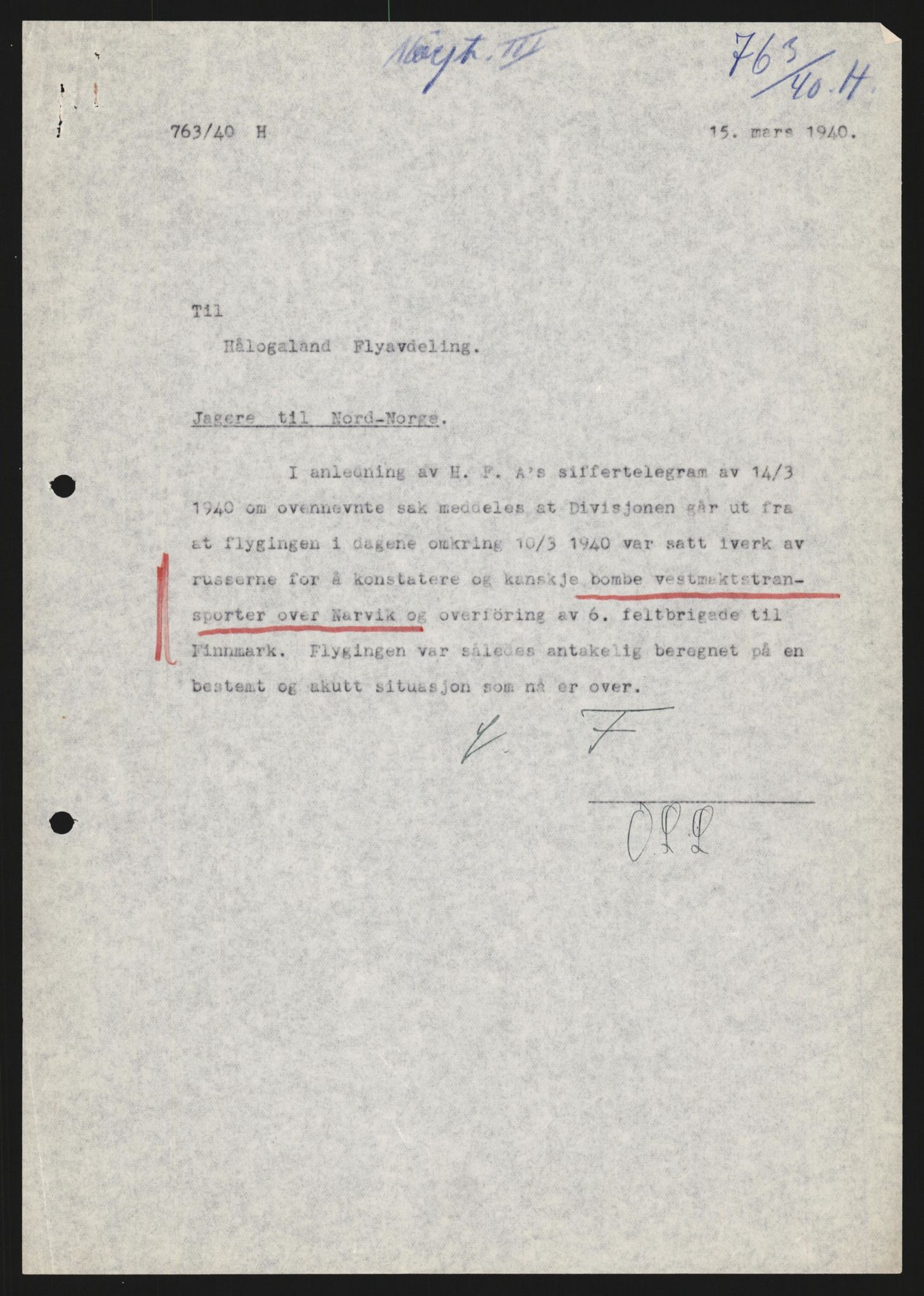 Forsvaret, Forsvarets krigshistoriske avdeling, AV/RA-RAFA-2017/Y/Yb/L0130: II-C-11-600  -  6. Divisjon / 6. Distriktskommando, 1940, p. 2