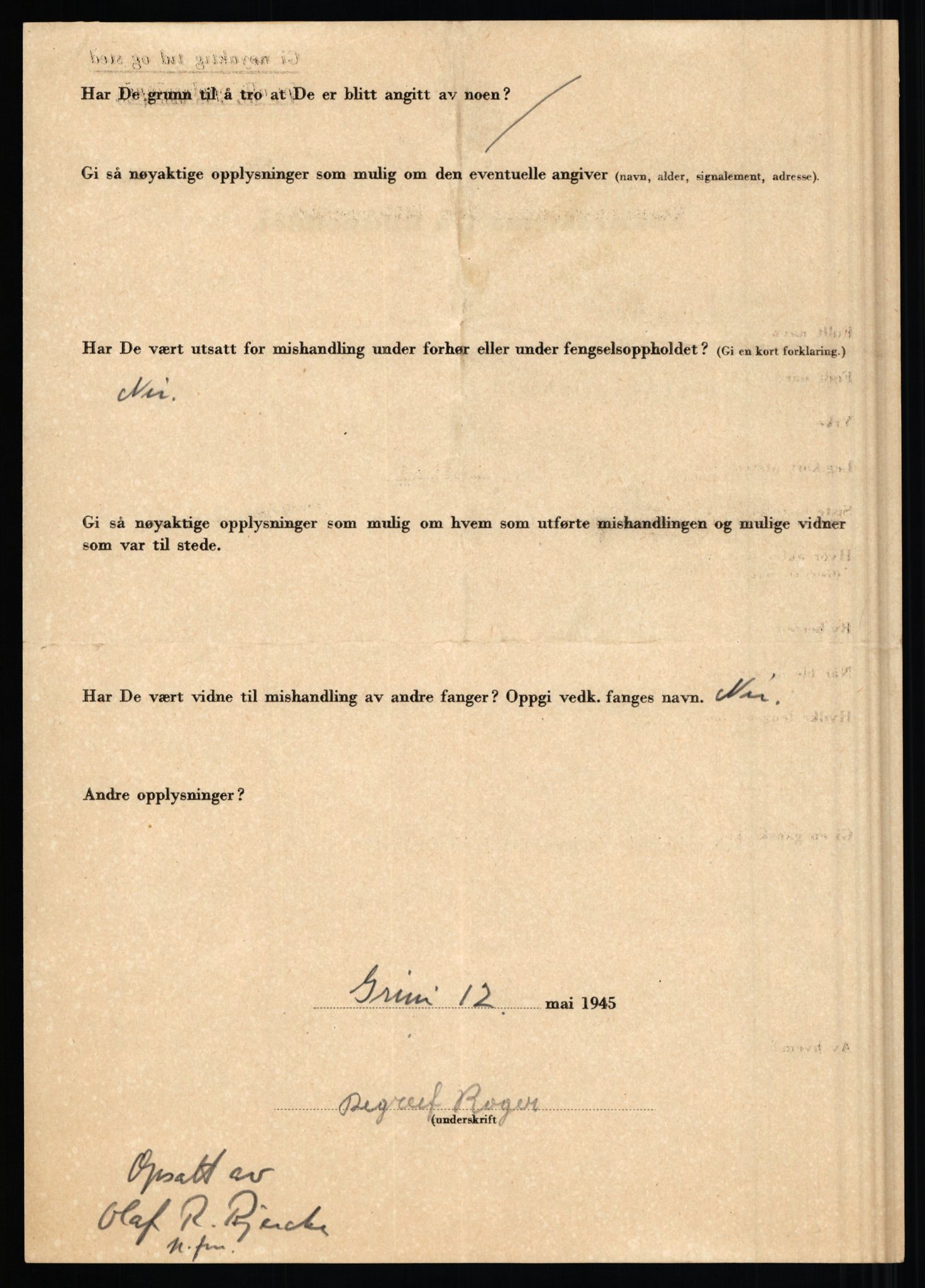 Rikspolitisjefen, AV/RA-S-1560/L/L0019: Utenlandske fanger, 1940-1945, p. 14