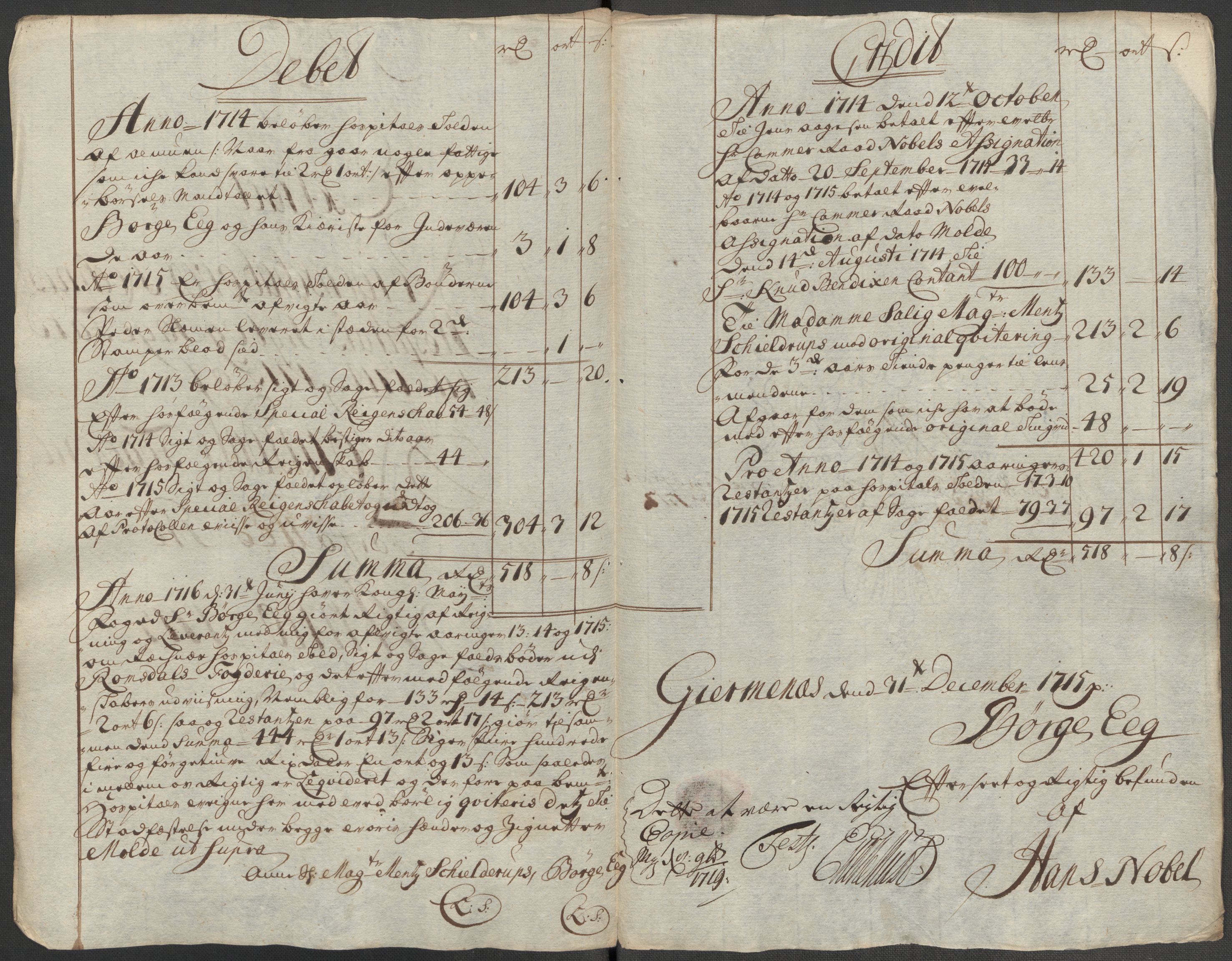 Rentekammeret inntil 1814, Reviderte regnskaper, Fogderegnskap, AV/RA-EA-4092/R55/L3664: Fogderegnskap Romsdal, 1717, p. 331