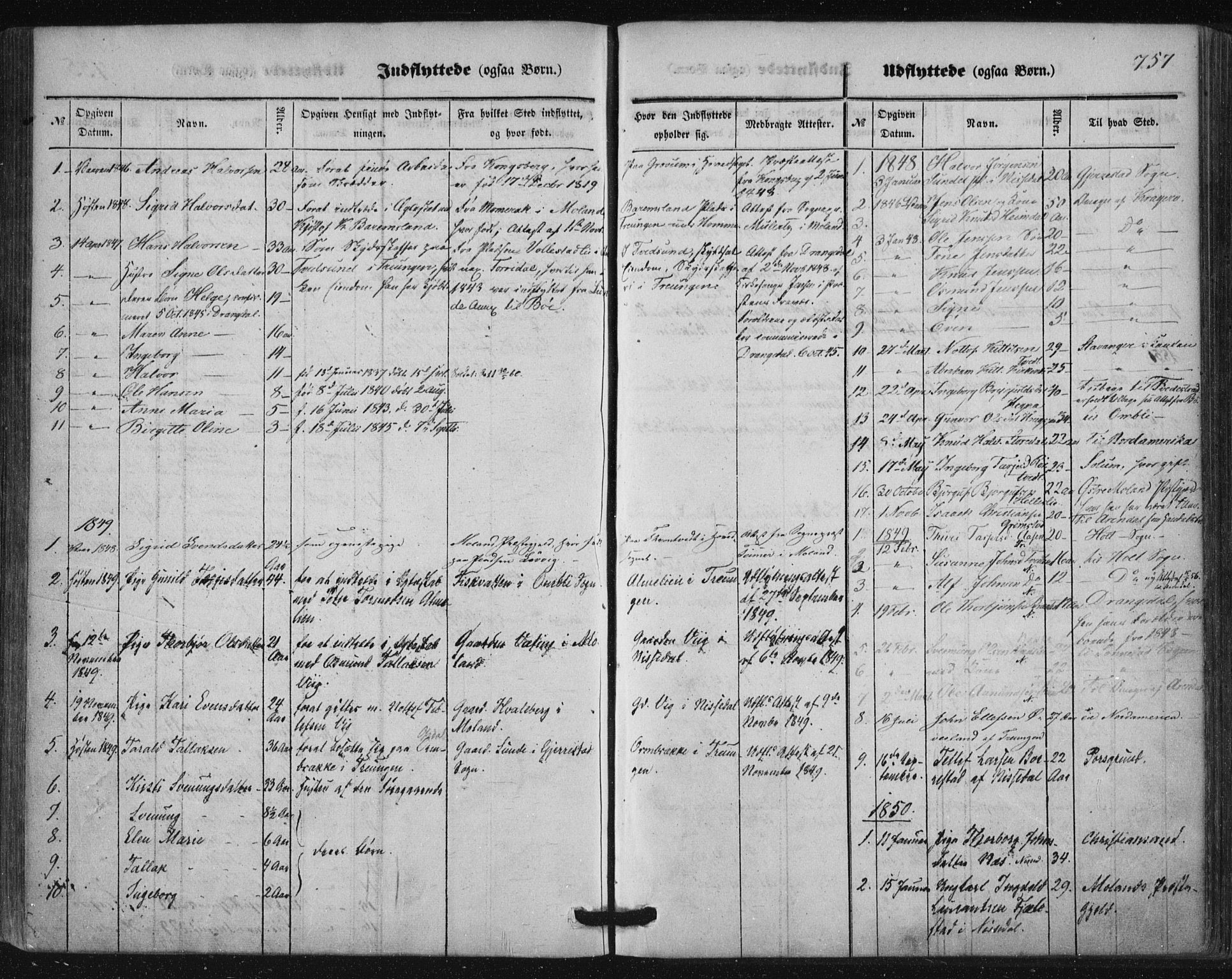 Nissedal kirkebøker, SAKO/A-288/F/Fa/L0003: Parish register (official) no. I 3, 1846-1870, p. 756-757