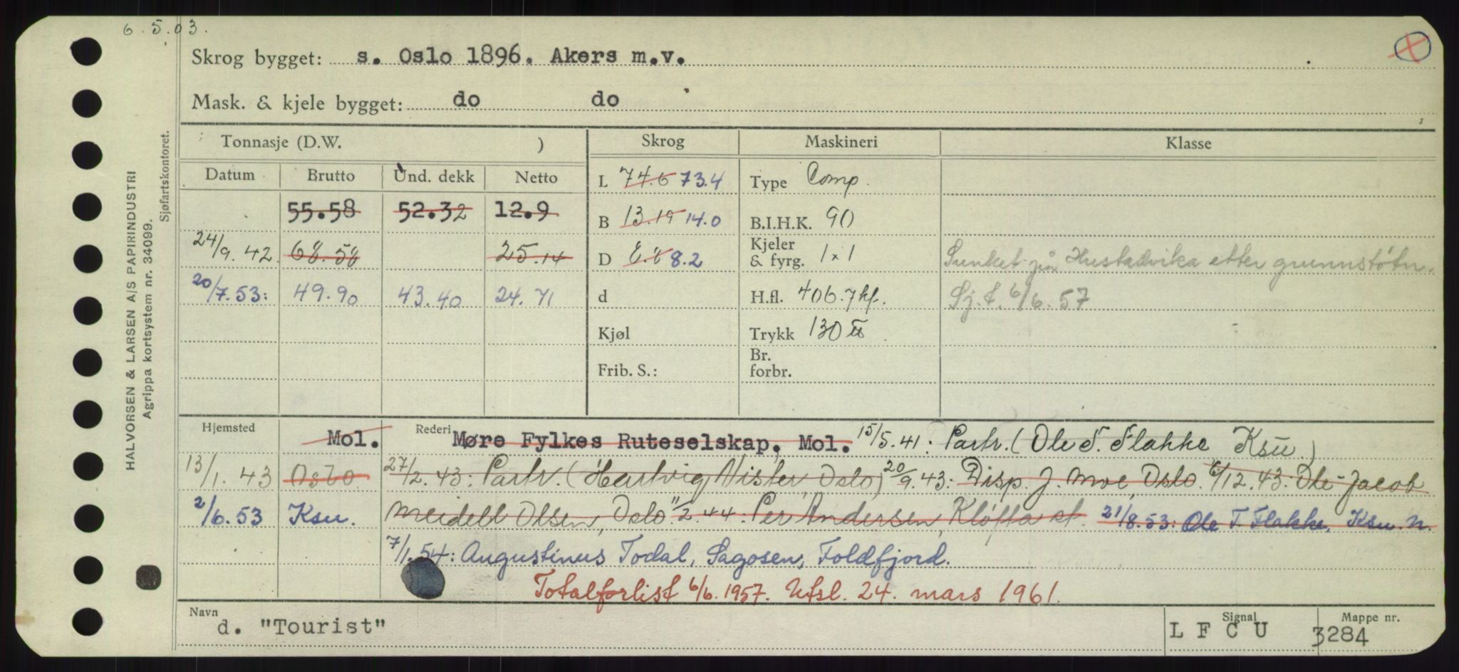 Sjøfartsdirektoratet med forløpere, Skipsmålingen, AV/RA-S-1627/H/Hd/L0039: Fartøy, Ti-Tø, p. 447