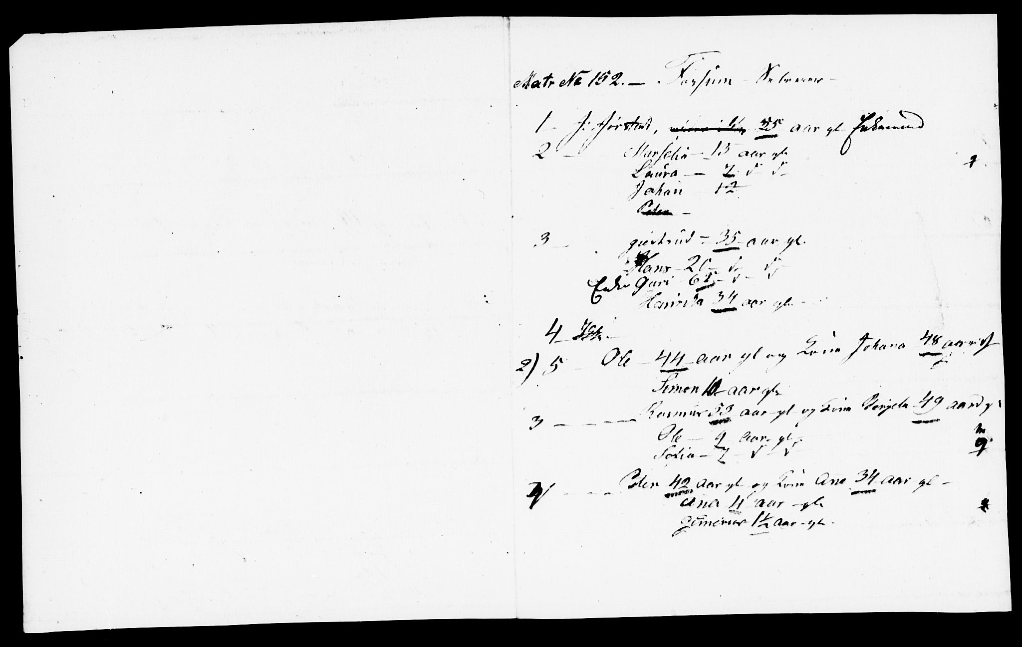 , Census 1845 for Stod, 1845, p. 56