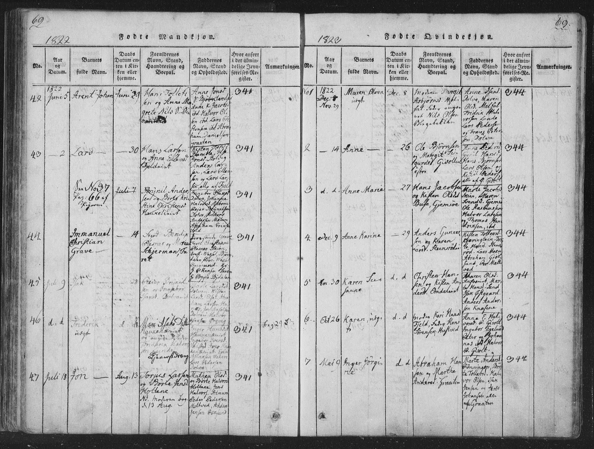 Solum kirkebøker, AV/SAKO-A-306/F/Fa/L0004: Parish register (official) no. I 4, 1814-1833, p. 69