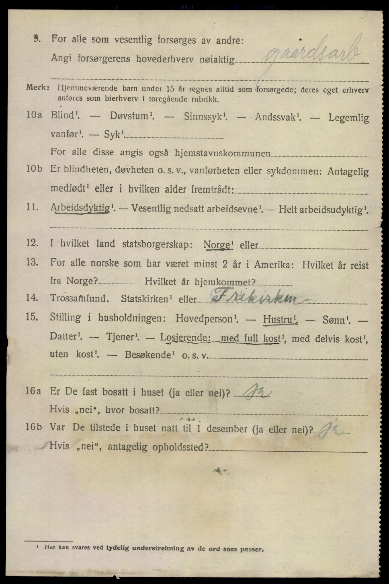 SAKO, 1920 census for Drangedal, 1920, p. 4240