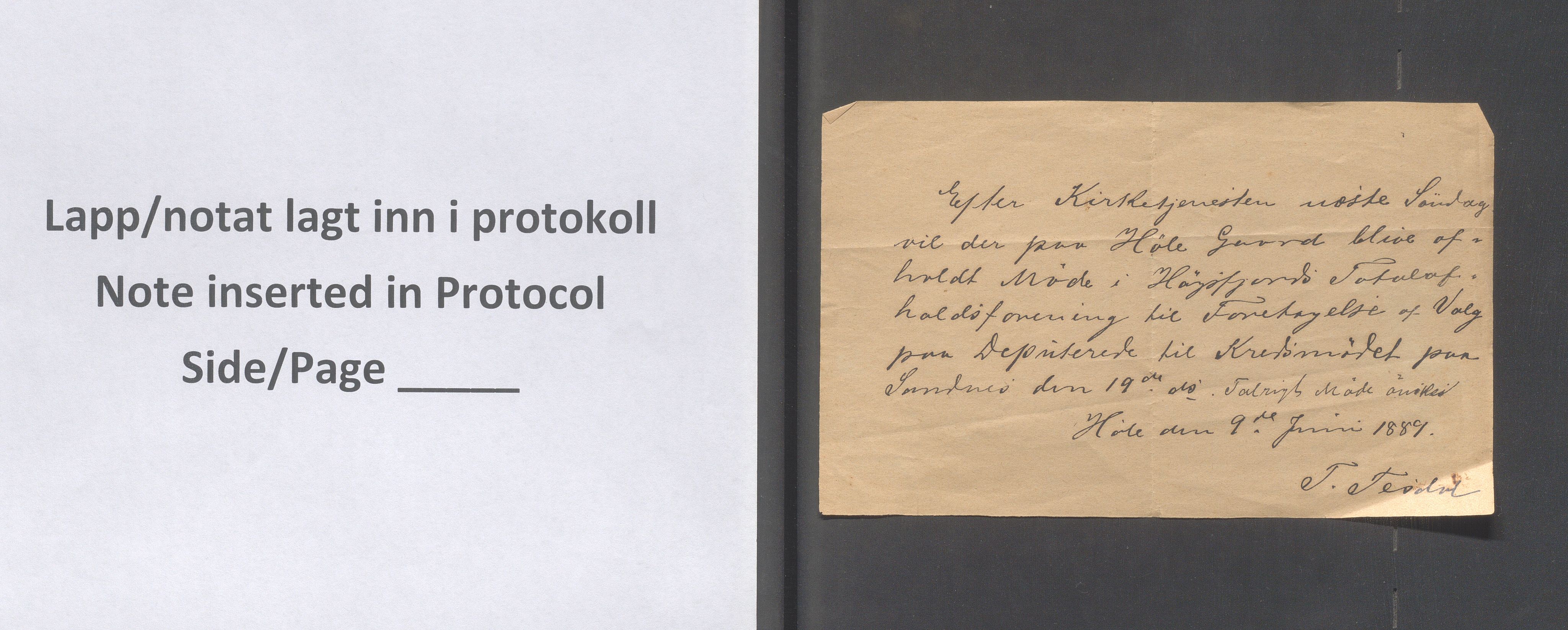 Forsand kommune - PA 7 Høgsfjord Totalavholdsforening, IKAR/K-101643/A/L0001: Møtebok, 1885-1888