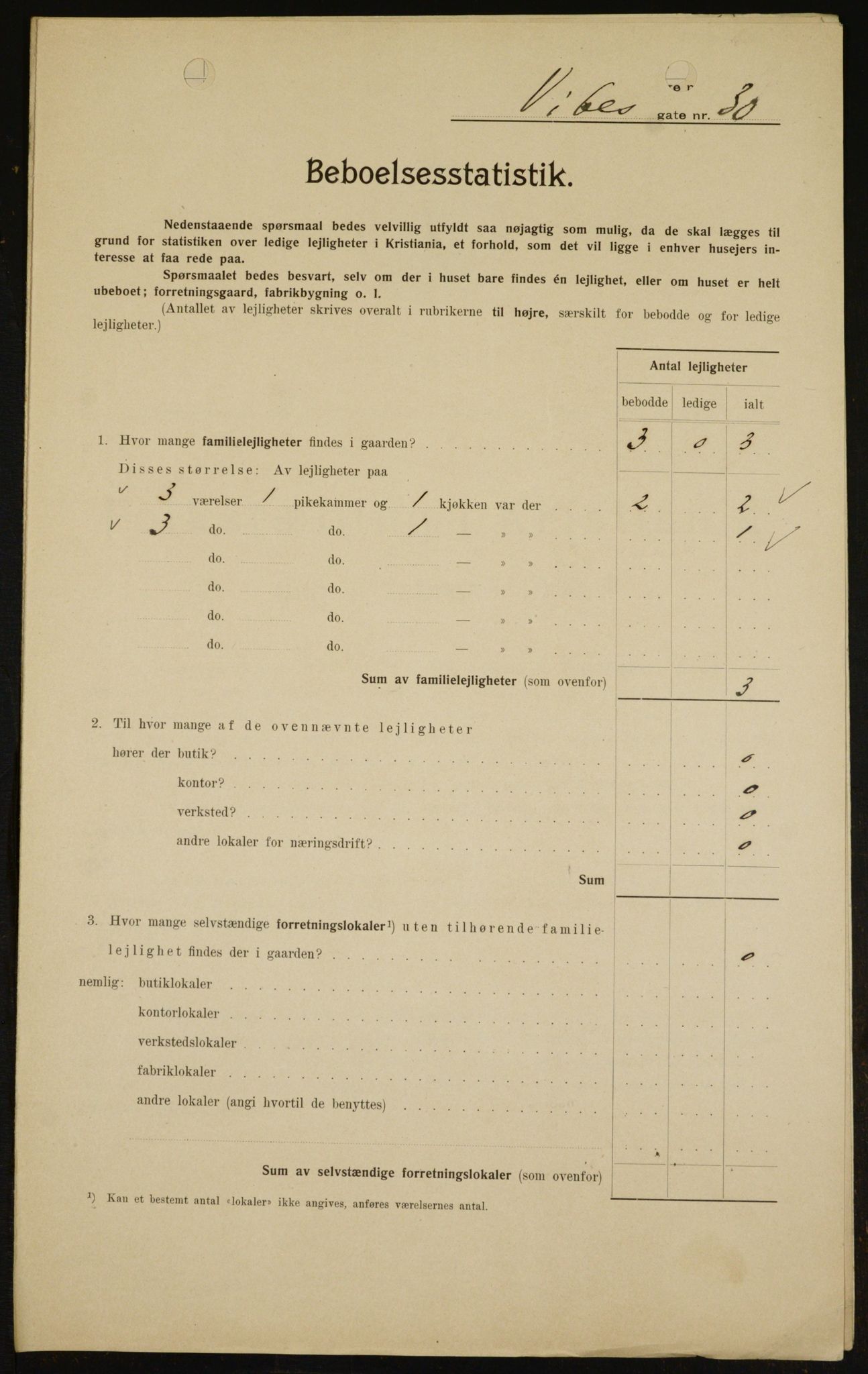 OBA, Municipal Census 1909 for Kristiania, 1909, p. 111998