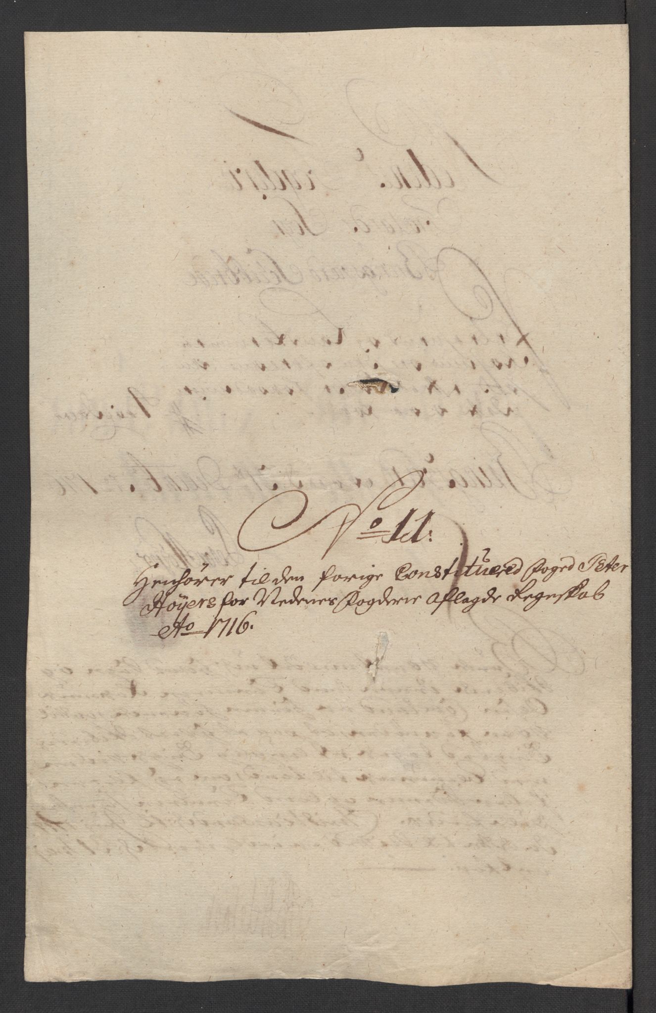 Rentekammeret inntil 1814, Reviderte regnskaper, Fogderegnskap, RA/EA-4092/R39/L2325: Fogderegnskap Nedenes, 1716, p. 268