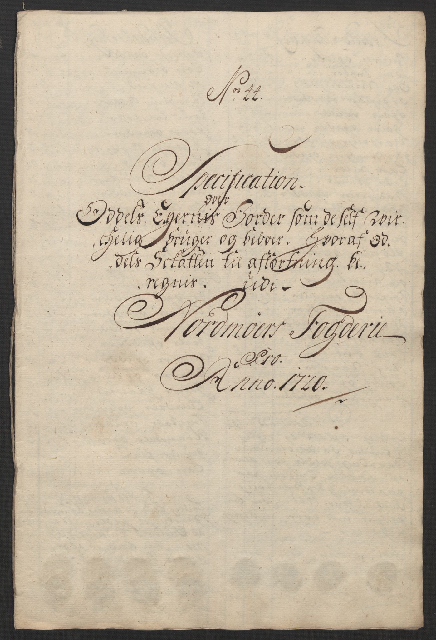 Rentekammeret inntil 1814, Reviderte regnskaper, Fogderegnskap, AV/RA-EA-4092/R56/L3753: Fogderegnskap Nordmøre, 1720, p. 468