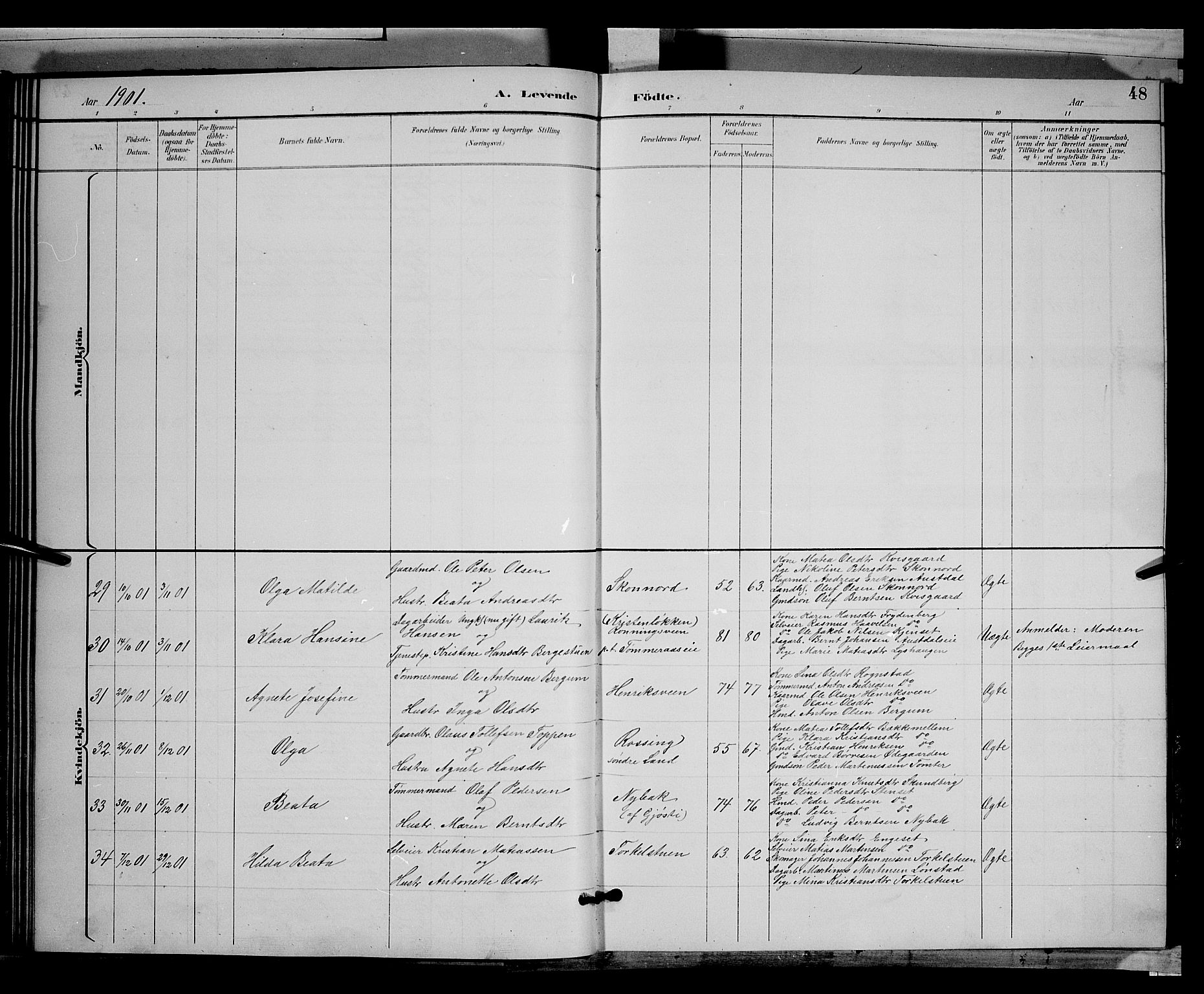 Biri prestekontor, AV/SAH-PREST-096/H/Ha/Hab/L0003: Parish register (copy) no. 3, 1892-1905, p. 48