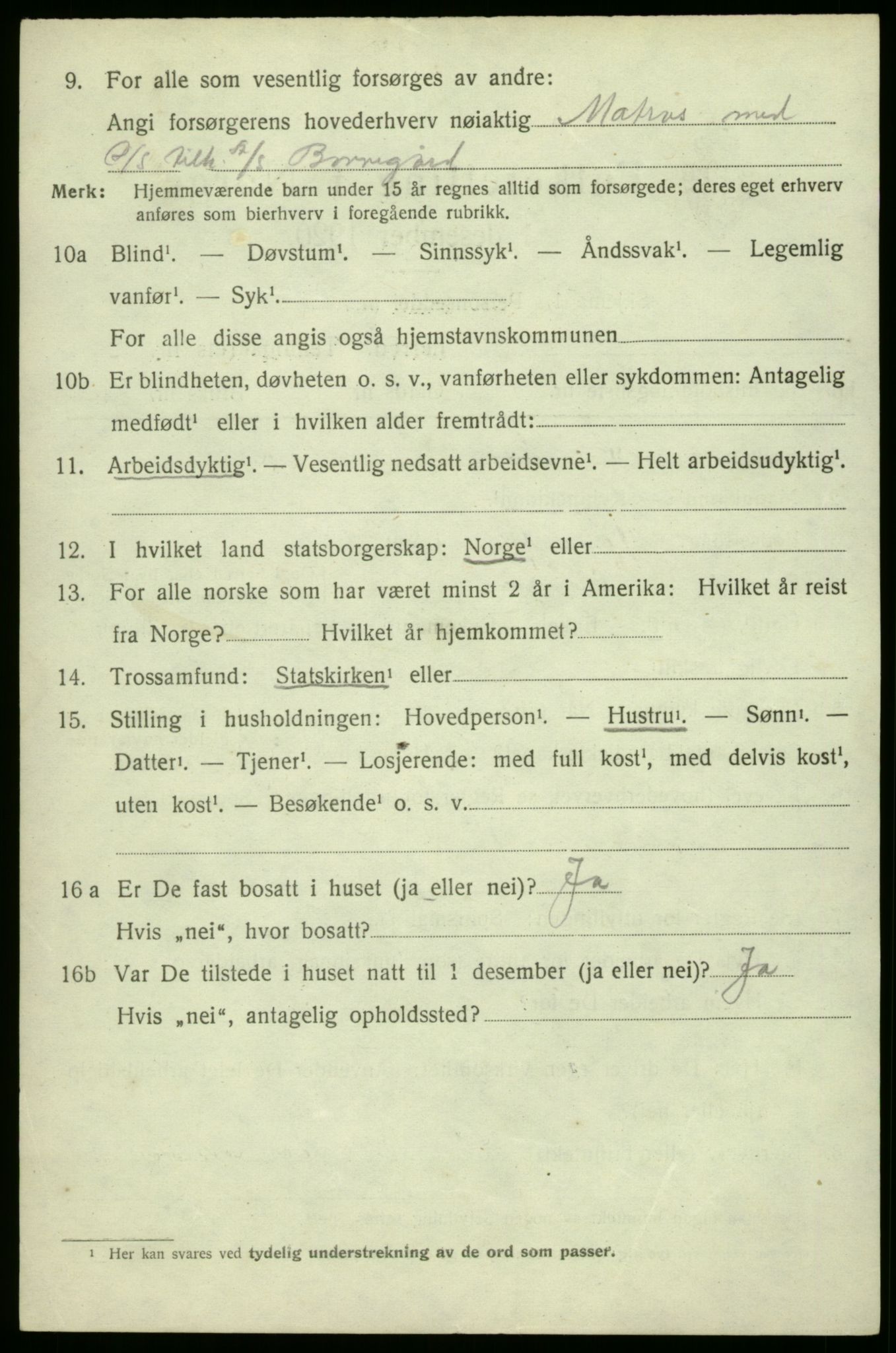 SAO, 1920 census for Hvaler, 1920, p. 3277