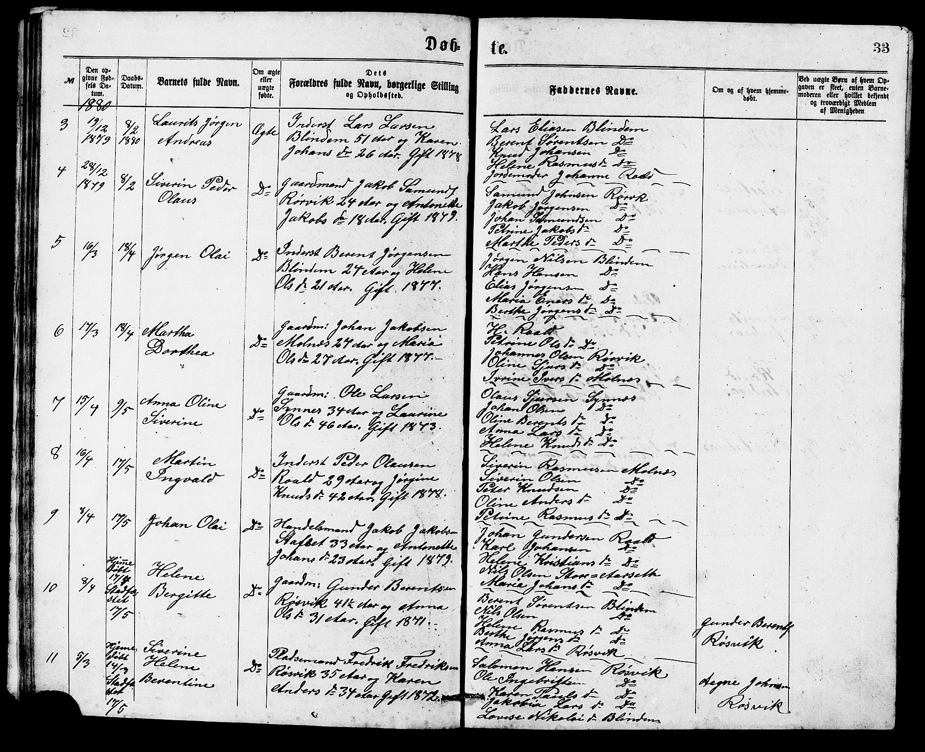 Ministerialprotokoller, klokkerbøker og fødselsregistre - Møre og Romsdal, AV/SAT-A-1454/537/L0521: Parish register (copy) no. 537C02, 1869-1888, p. 33