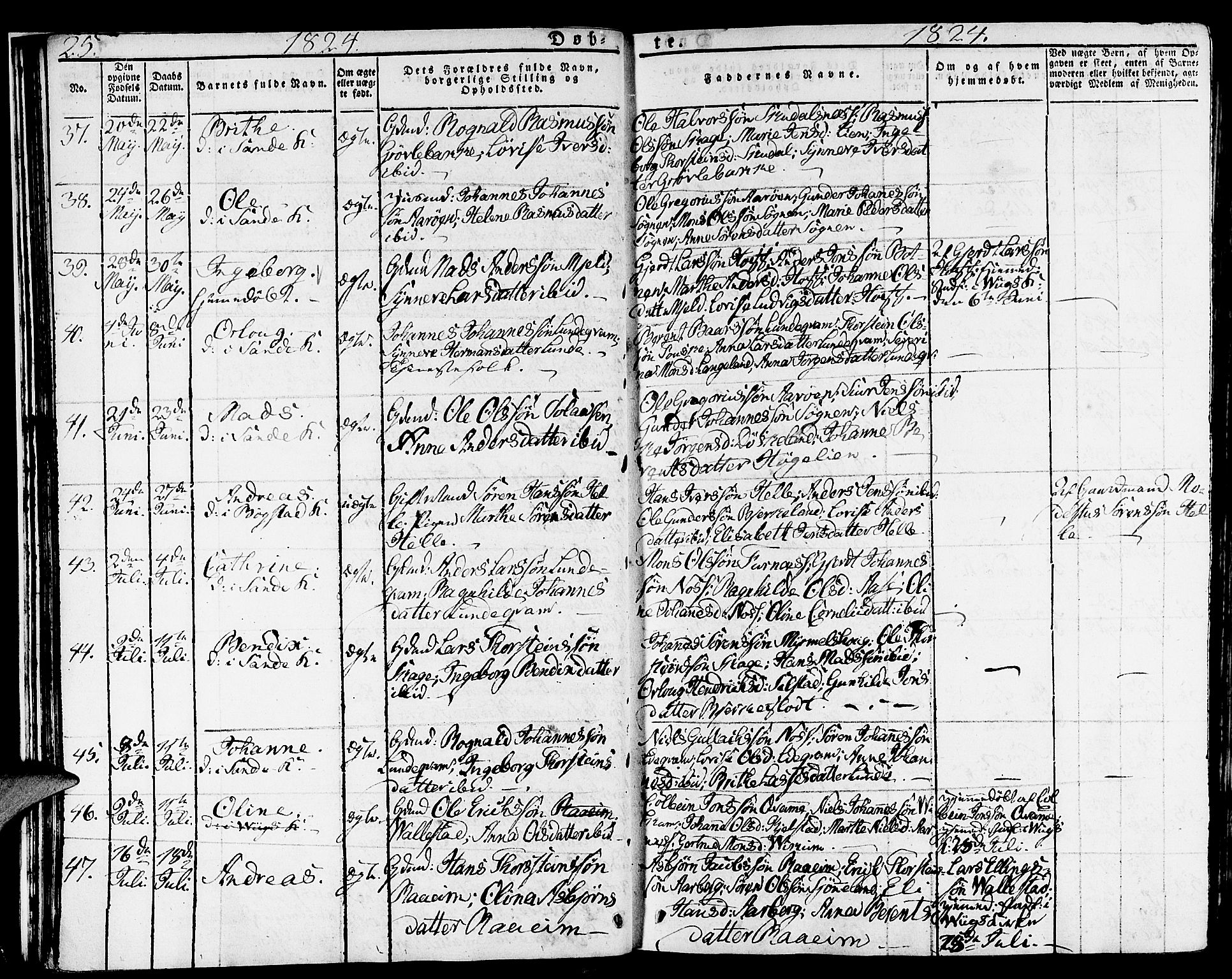 Gaular sokneprestembete, SAB/A-80001/H/Haa: Parish register (official) no. A 3, 1821-1840, p. 25