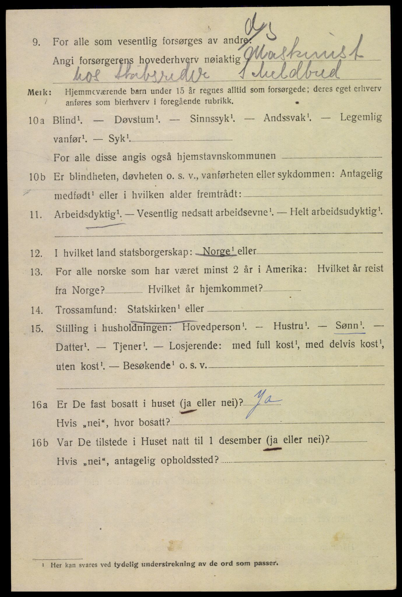 SAK, 1920 census for Kristiansand, 1920, p. 34782