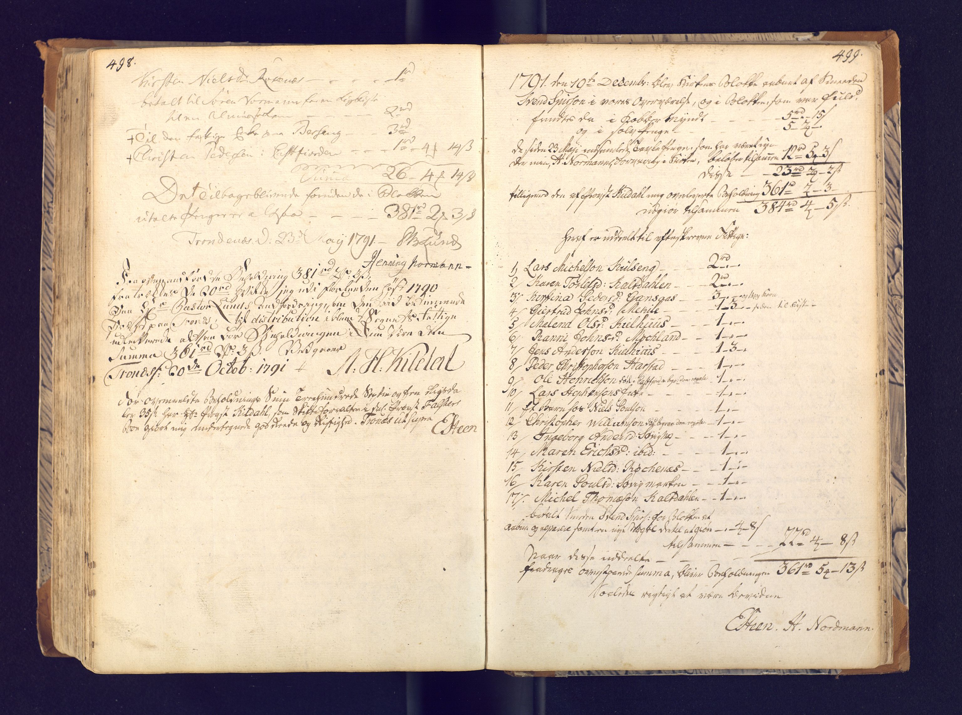 Trondenes sokneprestkontor, SATØ/S-1319/H/Ha/L0003kirke: Parish register (official) no. 3, 1783-1803, p. 498-499