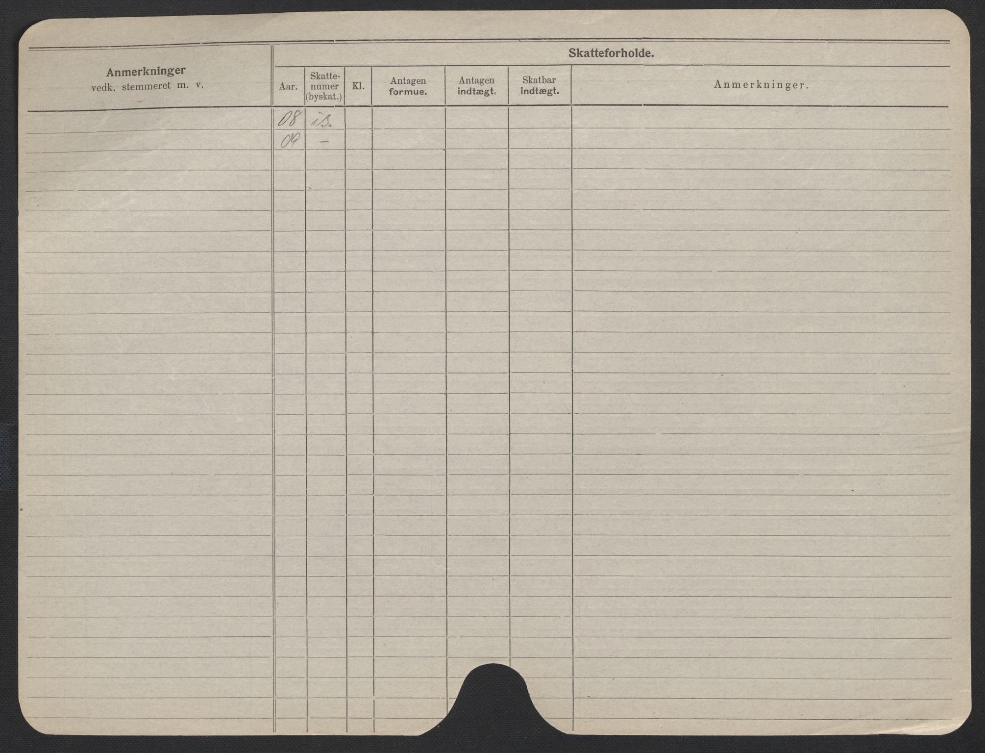 Oslo folkeregister, Registerkort, AV/SAO-A-11715/F/Fa/Fac/L0013: Kvinner, 1906-1914, p. 1254b