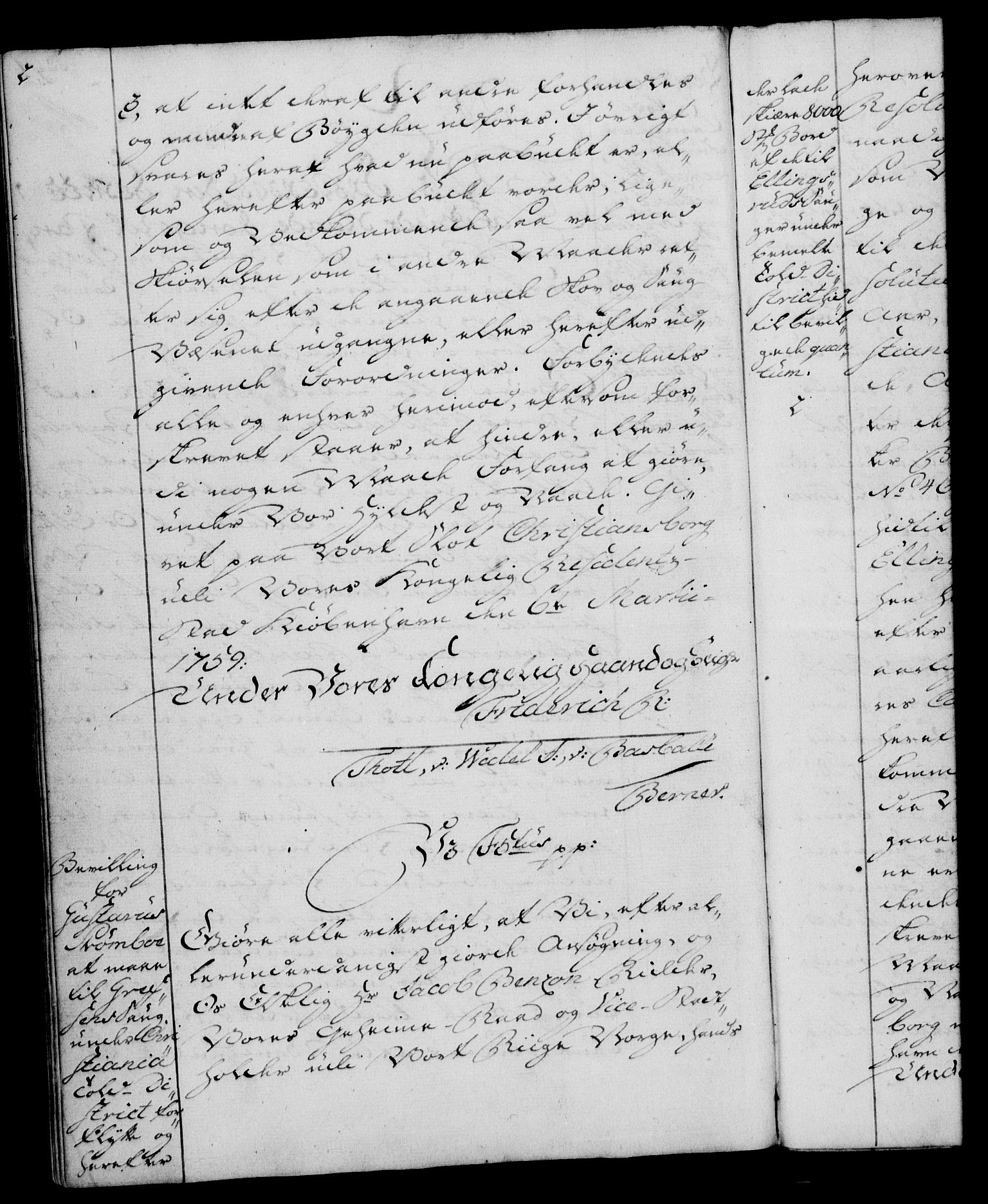 Rentekammeret, Kammerkanselliet, RA/EA-3111/G/Gg/Gga/L0007: Norsk ekspedisjonsprotokoll med register (merket RK 53.7), 1759-1768, p. 2