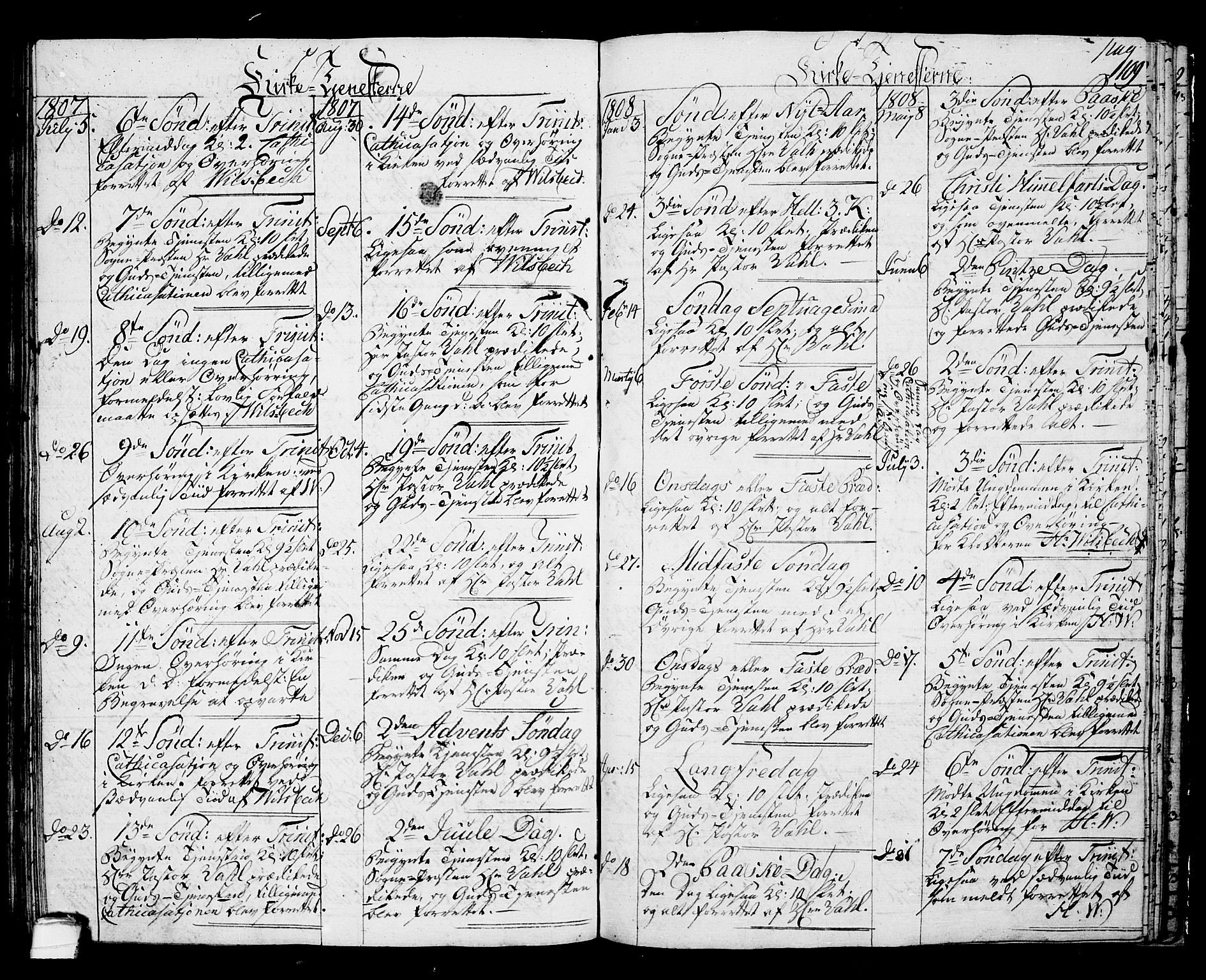 Langesund kirkebøker, SAKO/A-280/G/Ga/L0002: Parish register (copy) no. 2, 1801-1815, p. 109