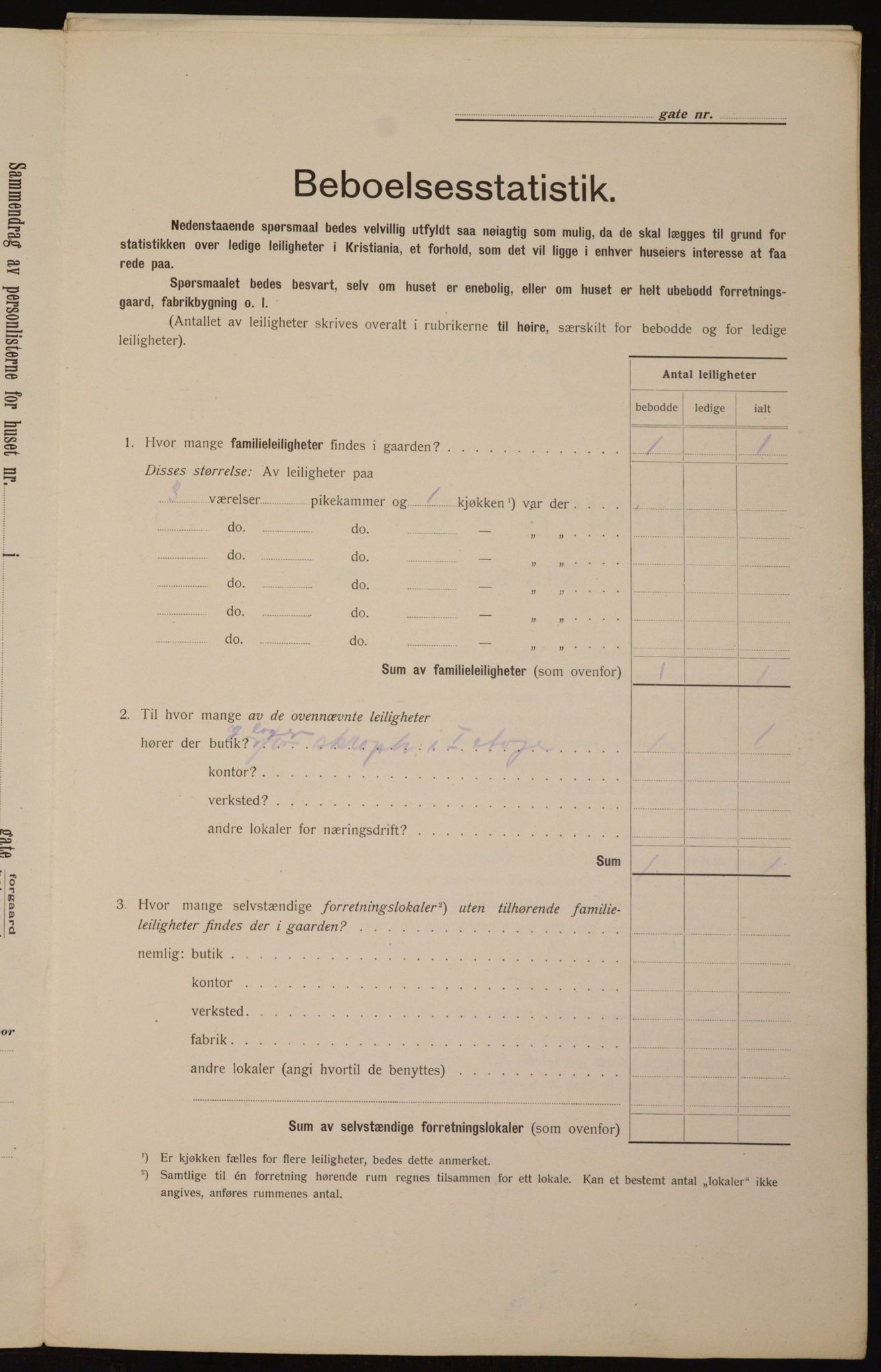 OBA, Municipal Census 1912 for Kristiania, 1912, p. 56228