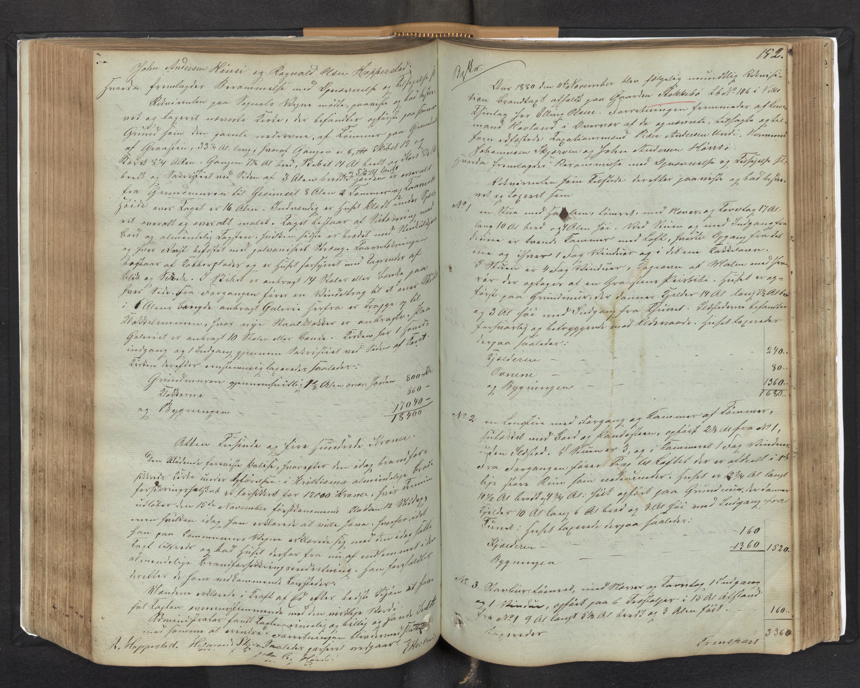 Lensmannen i Vik, AV/SAB-A-30301/0012/L0001: Branntakstprotokoll, 1846-1897, p. 151b-152a