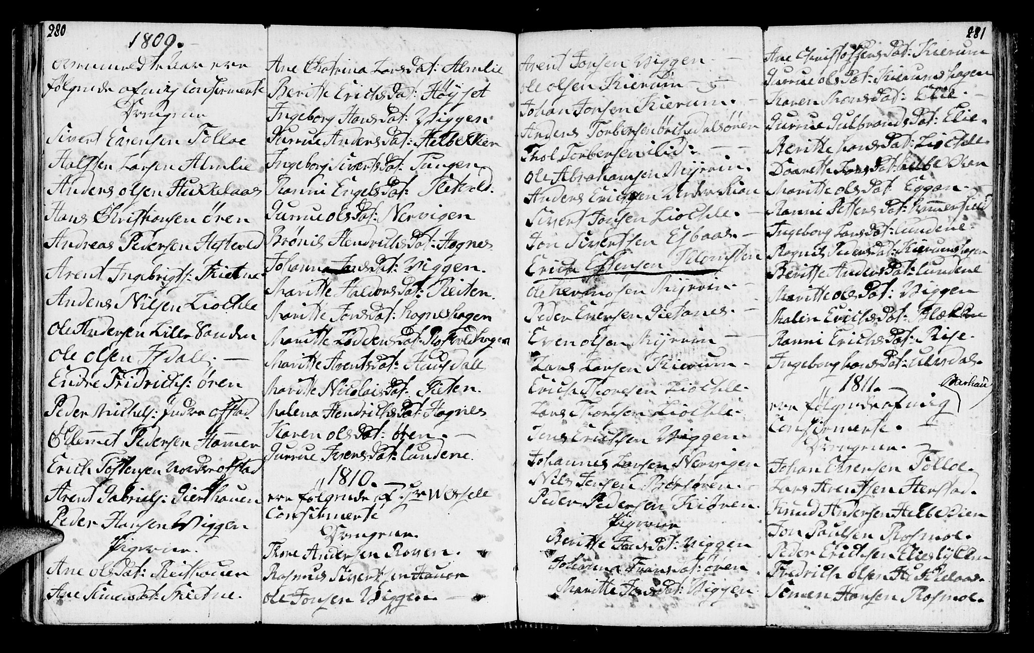 Ministerialprotokoller, klokkerbøker og fødselsregistre - Sør-Trøndelag, SAT/A-1456/665/L0769: Parish register (official) no. 665A04, 1803-1816, p. 280-281