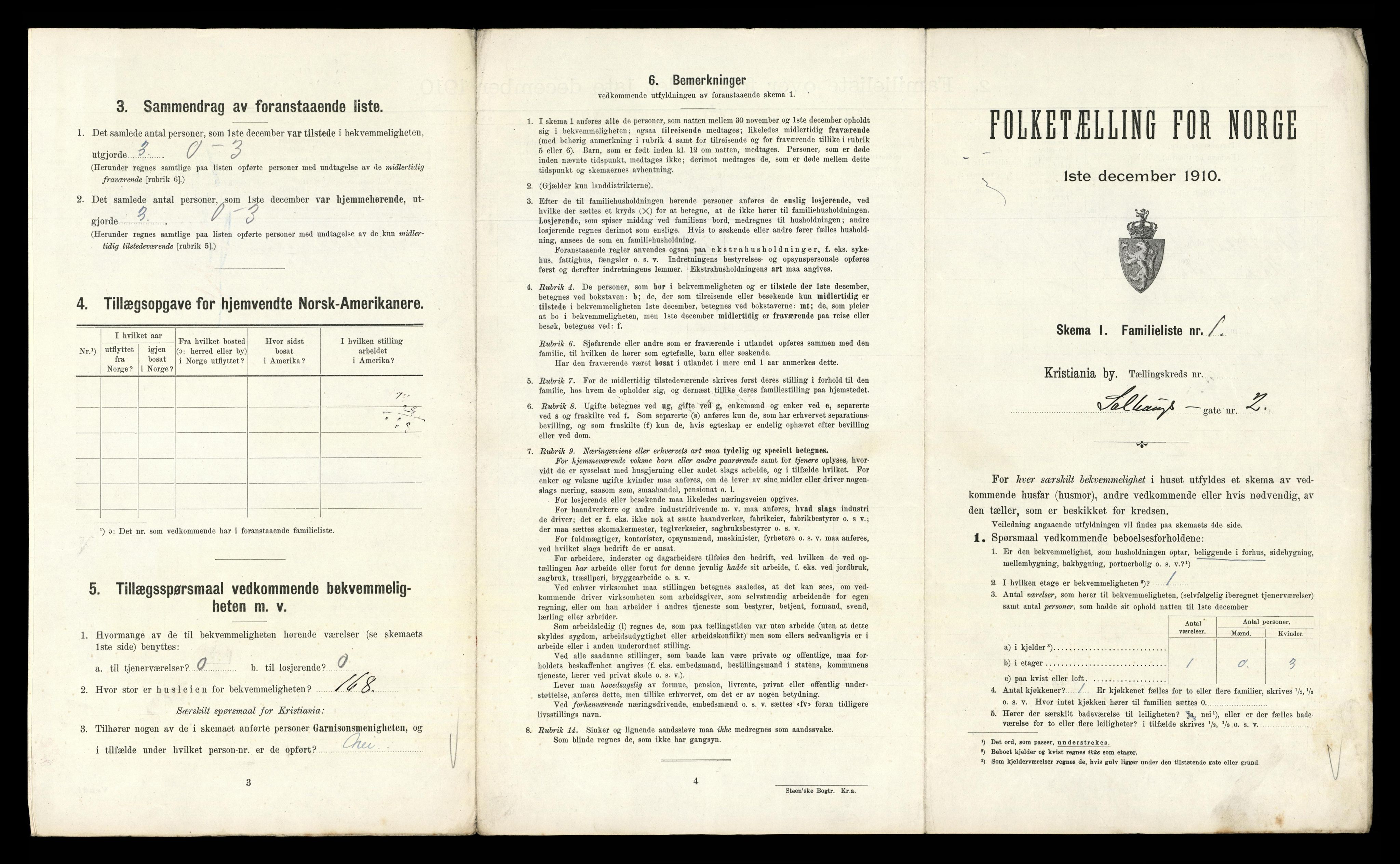 RA, 1910 census for Kristiania, 1910, p. 94865