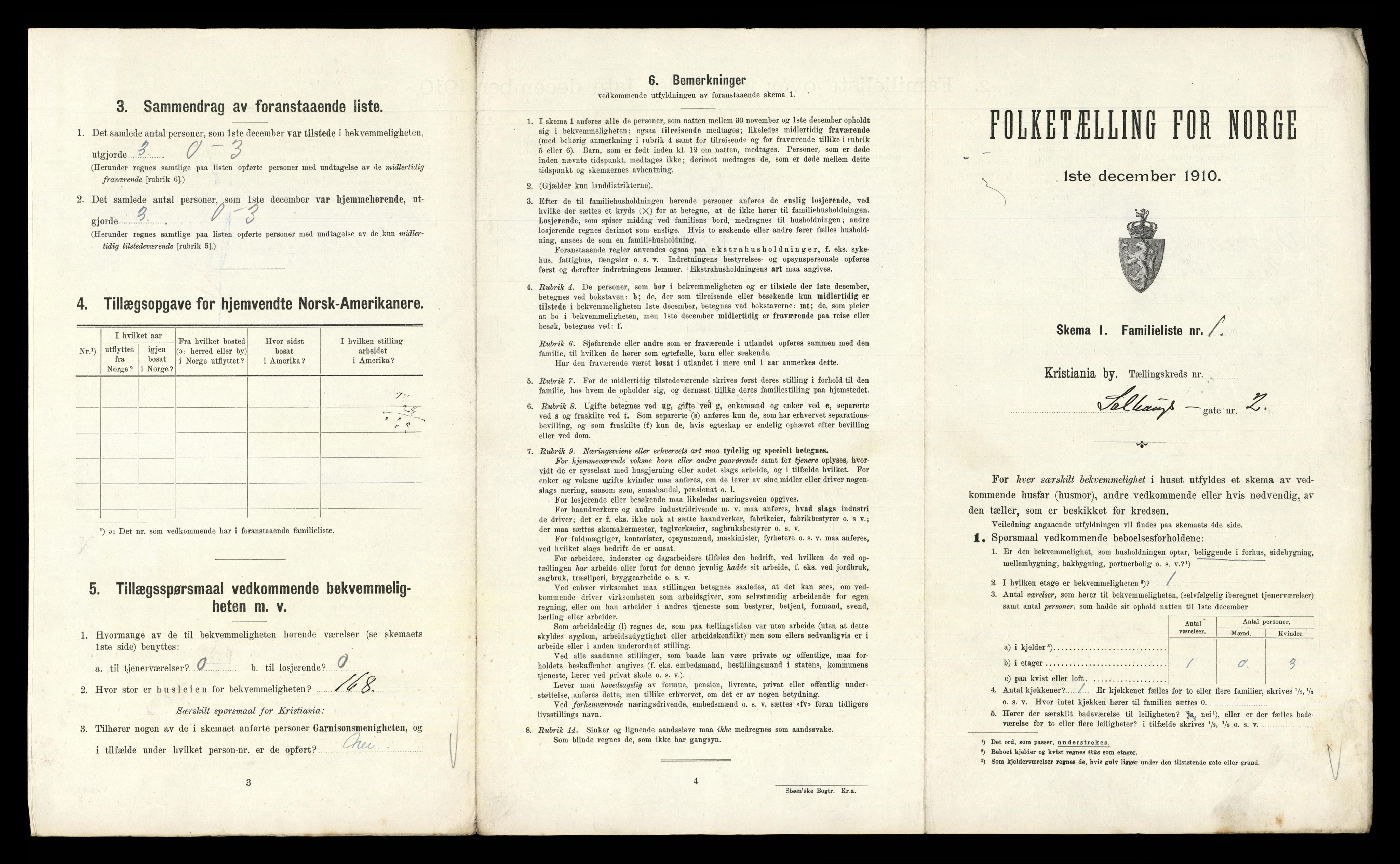 RA, 1910 census for Kristiania, 1910, p. 94865