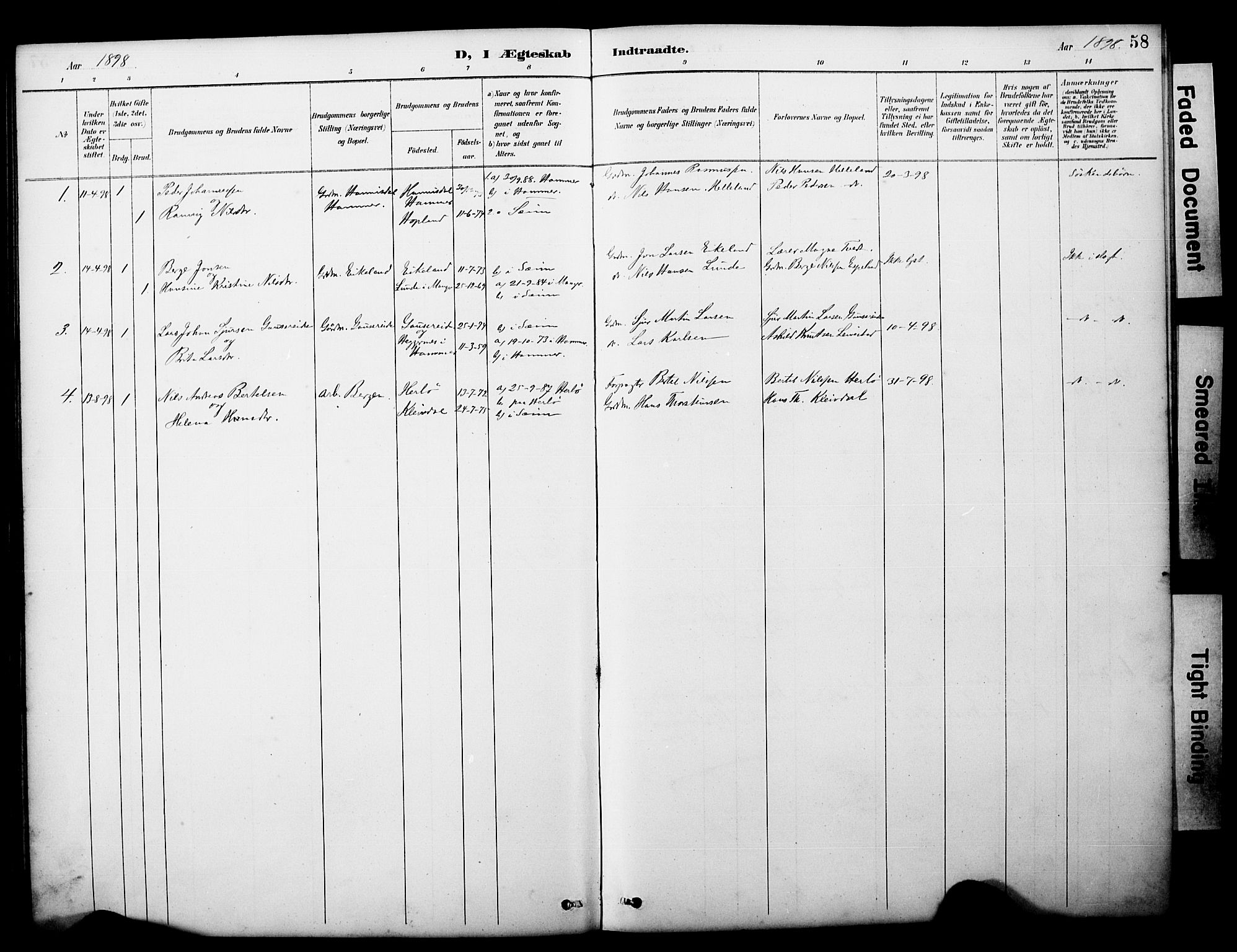 Alversund Sokneprestembete, SAB/A-73901/H/Ha/Hab: Parish register (copy) no. D 3, 1890-1908, p. 58