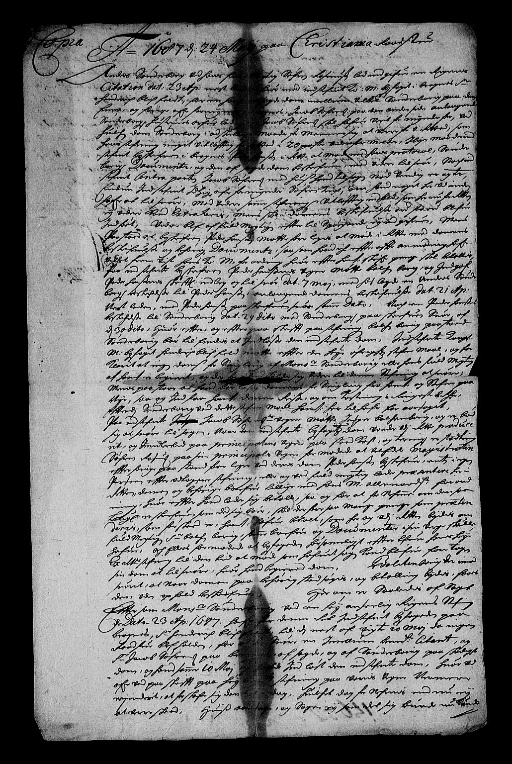 Stattholderembetet 1572-1771, RA/EA-2870/Af/L0001: Avskrifter av vedlegg til originale supplikker, nummerert i samsvar med supplikkbøkene, 1683-1687, p. 123
