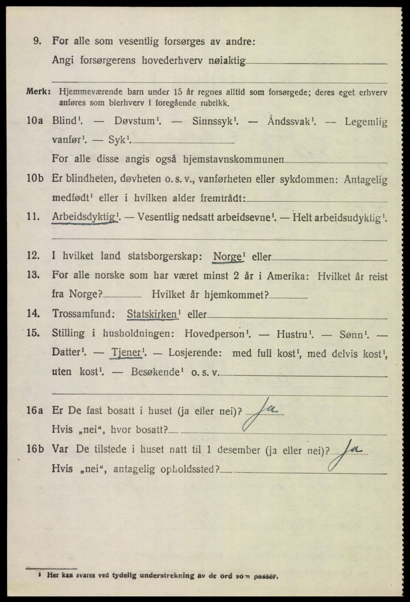 SAH, 1920 census for Sollia, 1920, p. 198