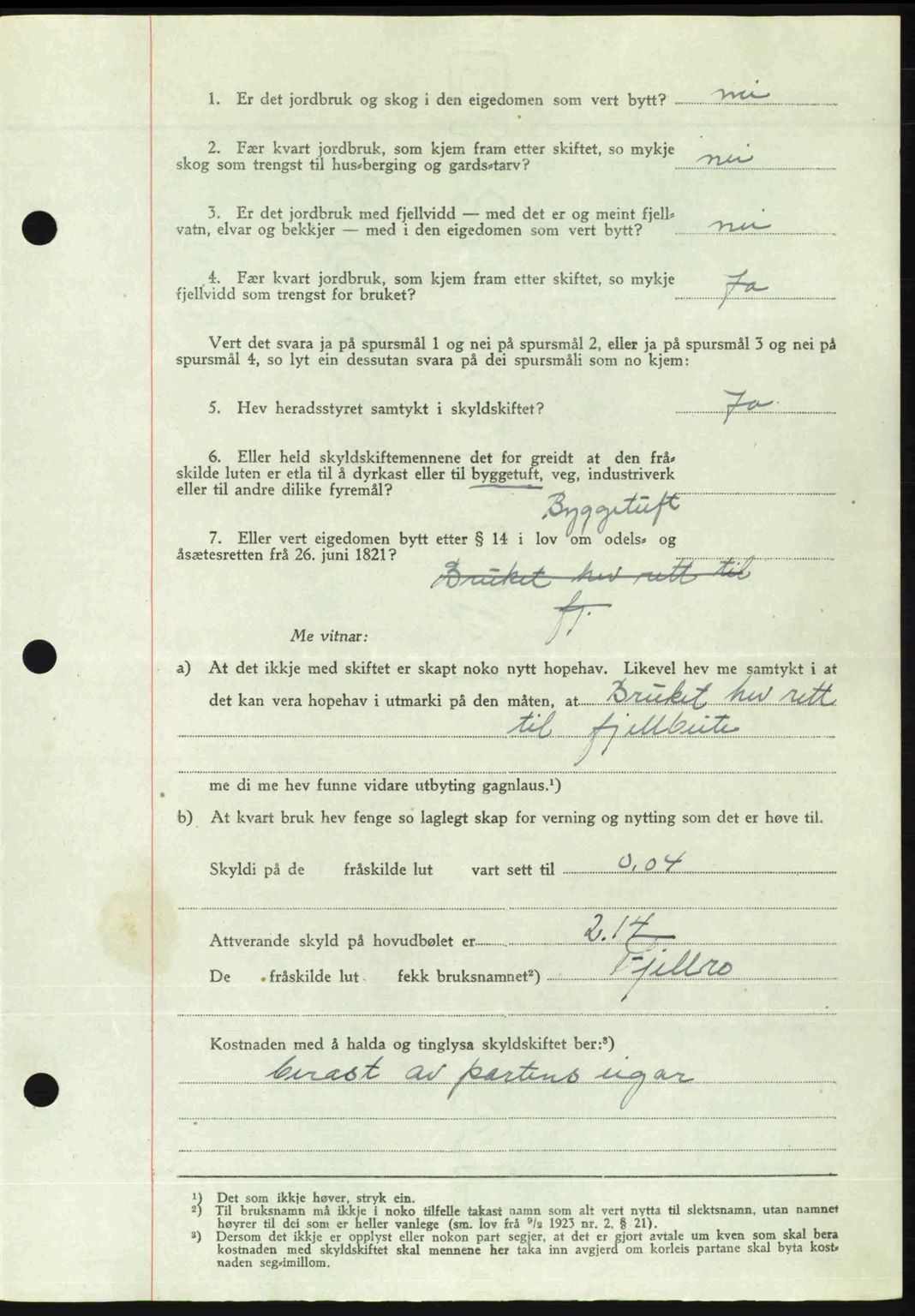Romsdal sorenskriveri, AV/SAT-A-4149/1/2/2C: Mortgage book no. A24, 1947-1947, Diary no: : 2470/1947