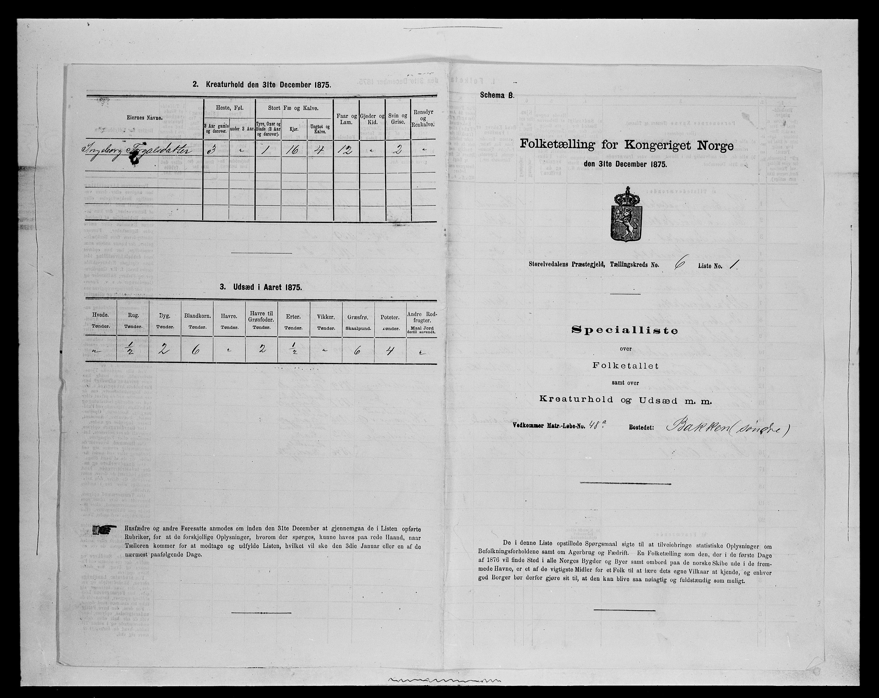 SAH, 1875 census for 0430P Stor-Elvdal, 1875, p. 656