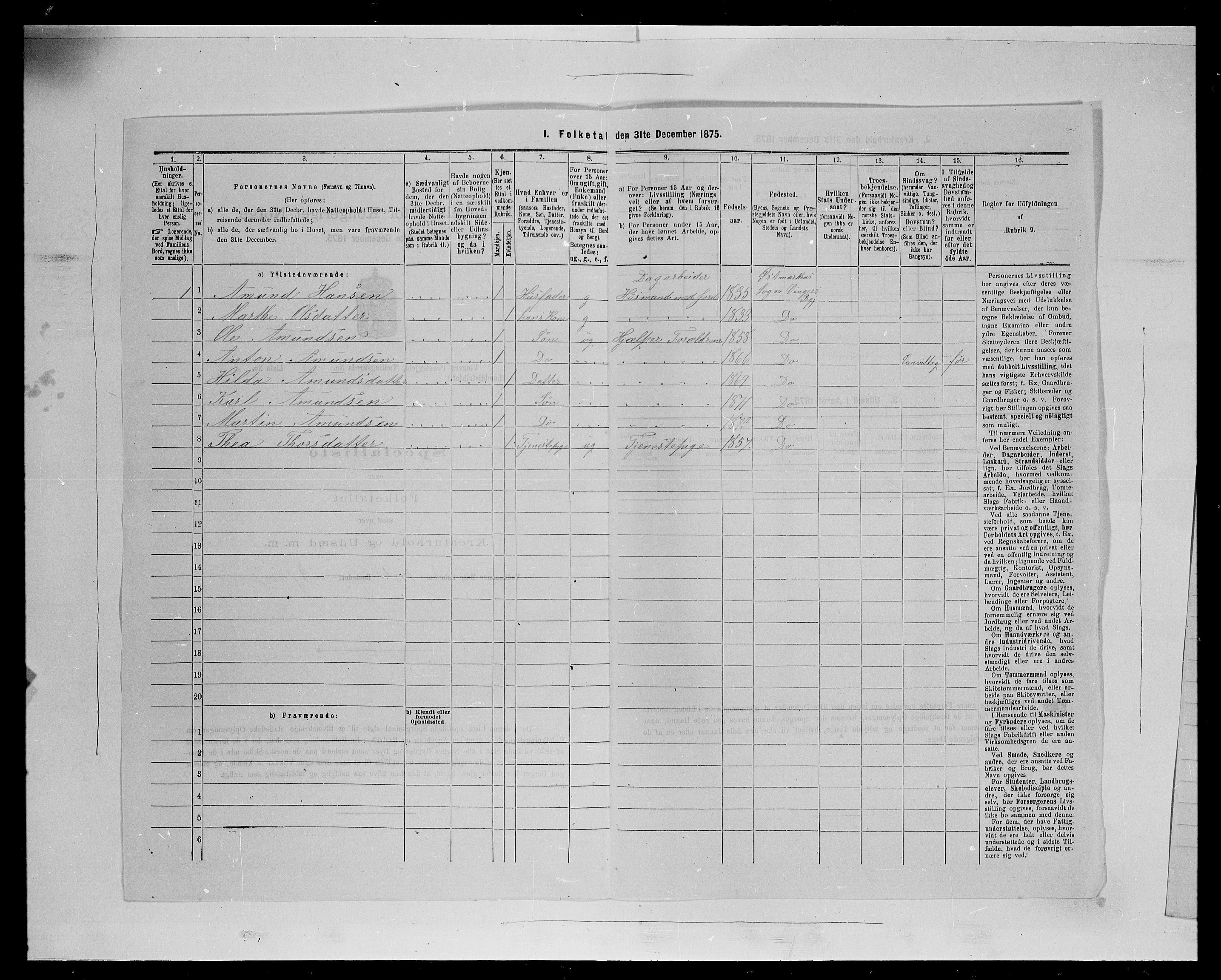 SAH, 1875 census for 0421L Vinger/Vinger og Austmarka, 1875, p. 1377