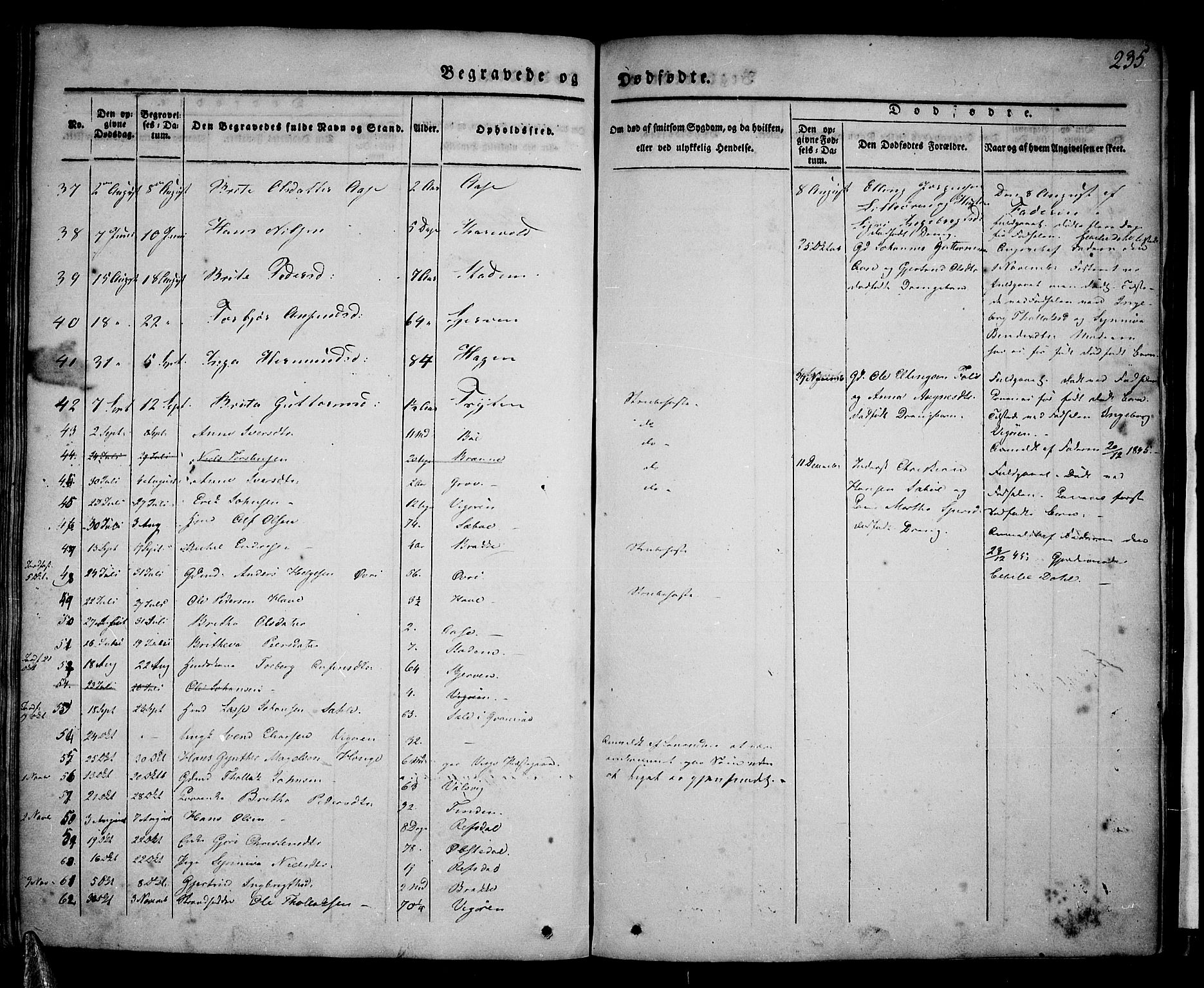 Vik sokneprestembete, AV/SAB-A-81501/H/Haa/Haaa/L0007: Parish register (official) no. A 7, 1831-1845, p. 235
