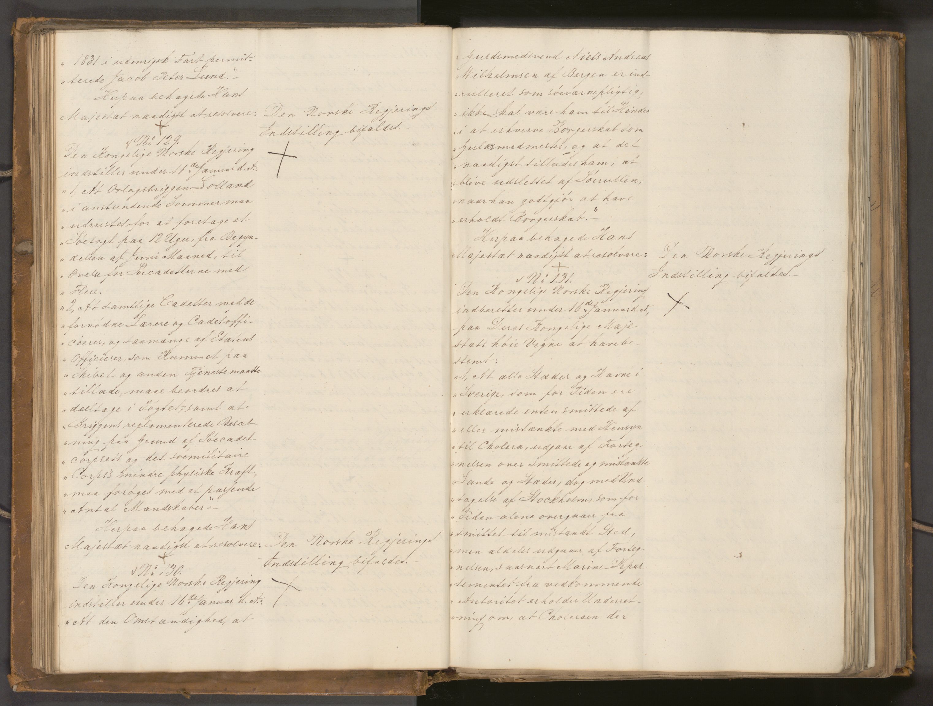 Statsrådssekretariatet, AV/RA-S-1001/A/Ab/L0040: Kgl. res. nr. 1-568, 1. halvår, 1835