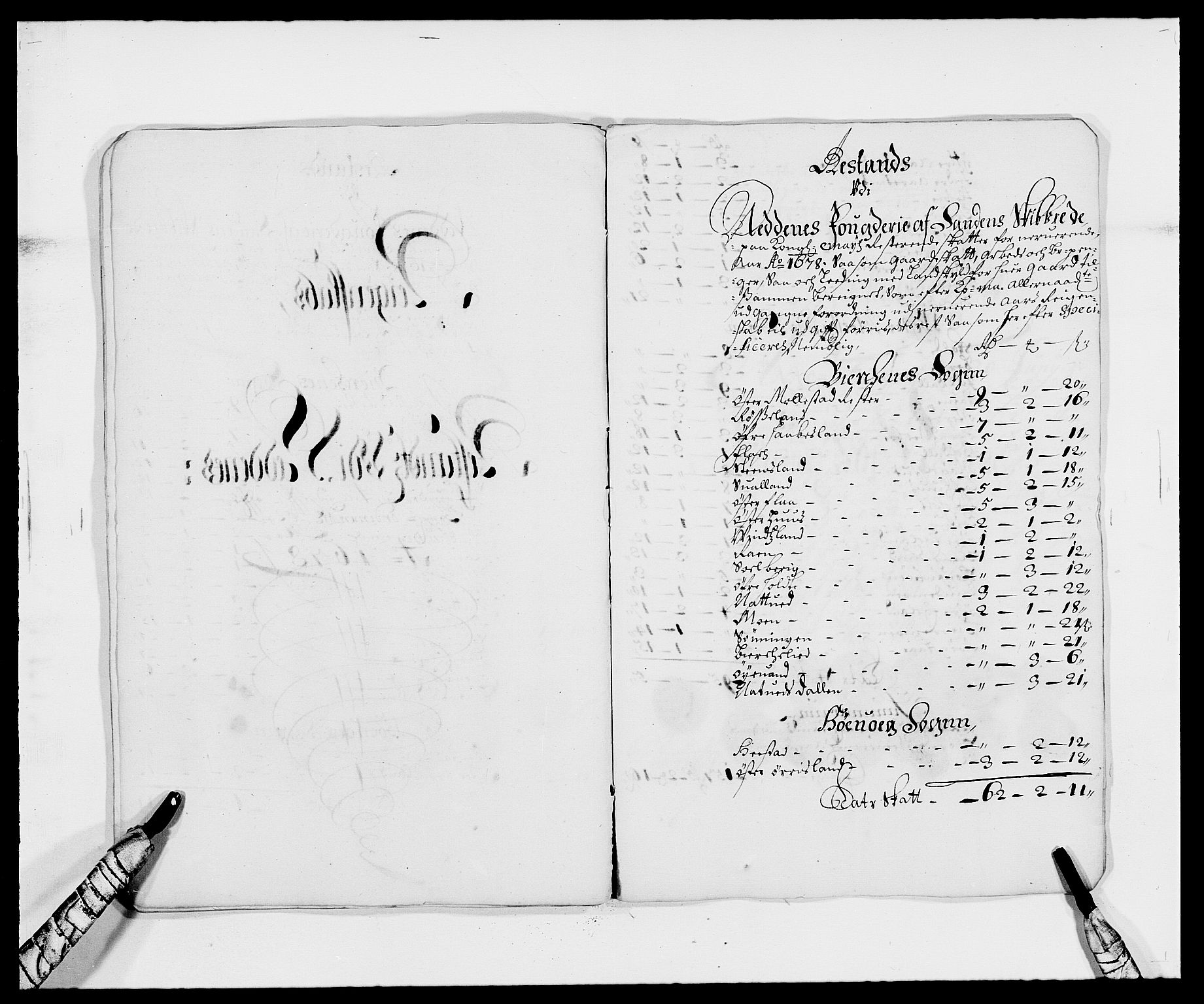 Rentekammeret inntil 1814, Reviderte regnskaper, Fogderegnskap, RA/EA-4092/R39/L2302: Fogderegnskap Nedenes, 1677-1678, p. 334