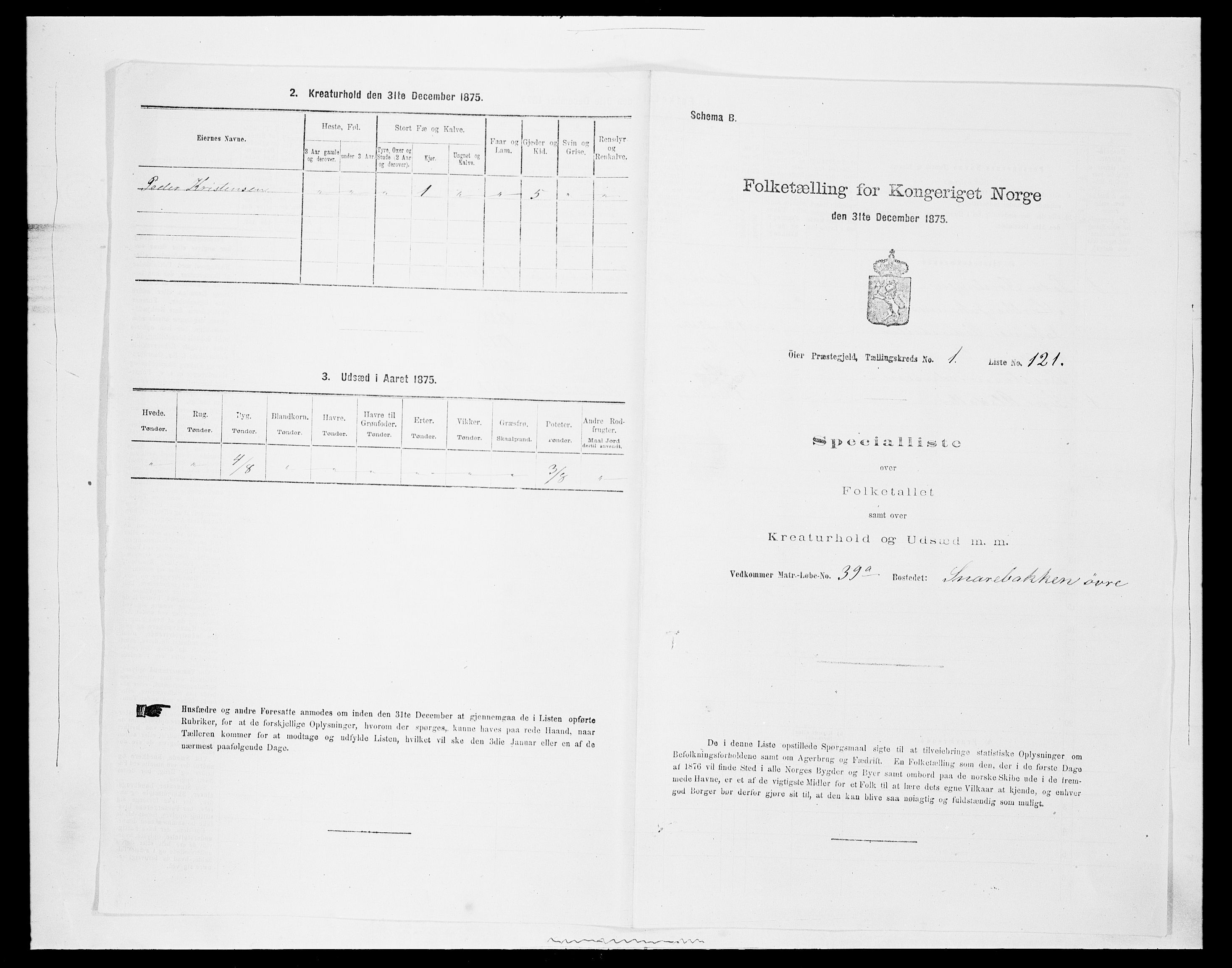 SAH, 1875 census for 0521P Øyer, 1875, p. 331