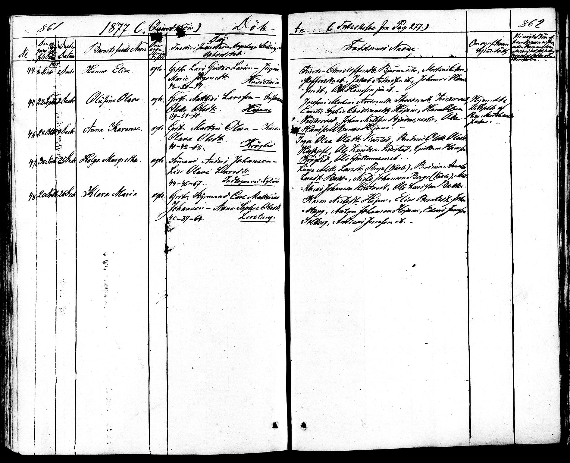 Ramnes kirkebøker, AV/SAKO-A-314/F/Fa/L0006: Parish register (official) no. I 6, 1862-1877, p. 861-862