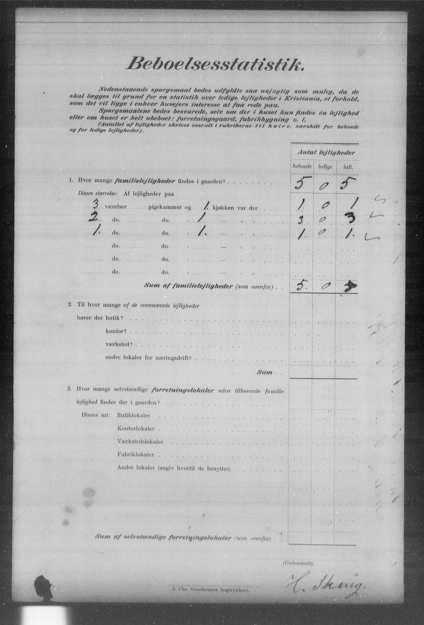 OBA, Municipal Census 1903 for Kristiania, 1903, p. 20163