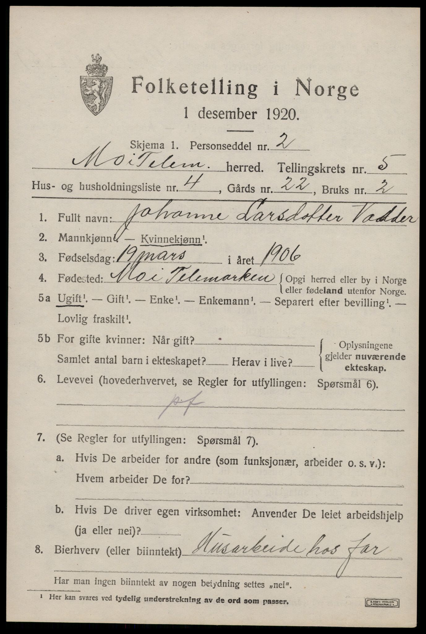 SAKO, 1920 census for Mo, 1920, p. 2034